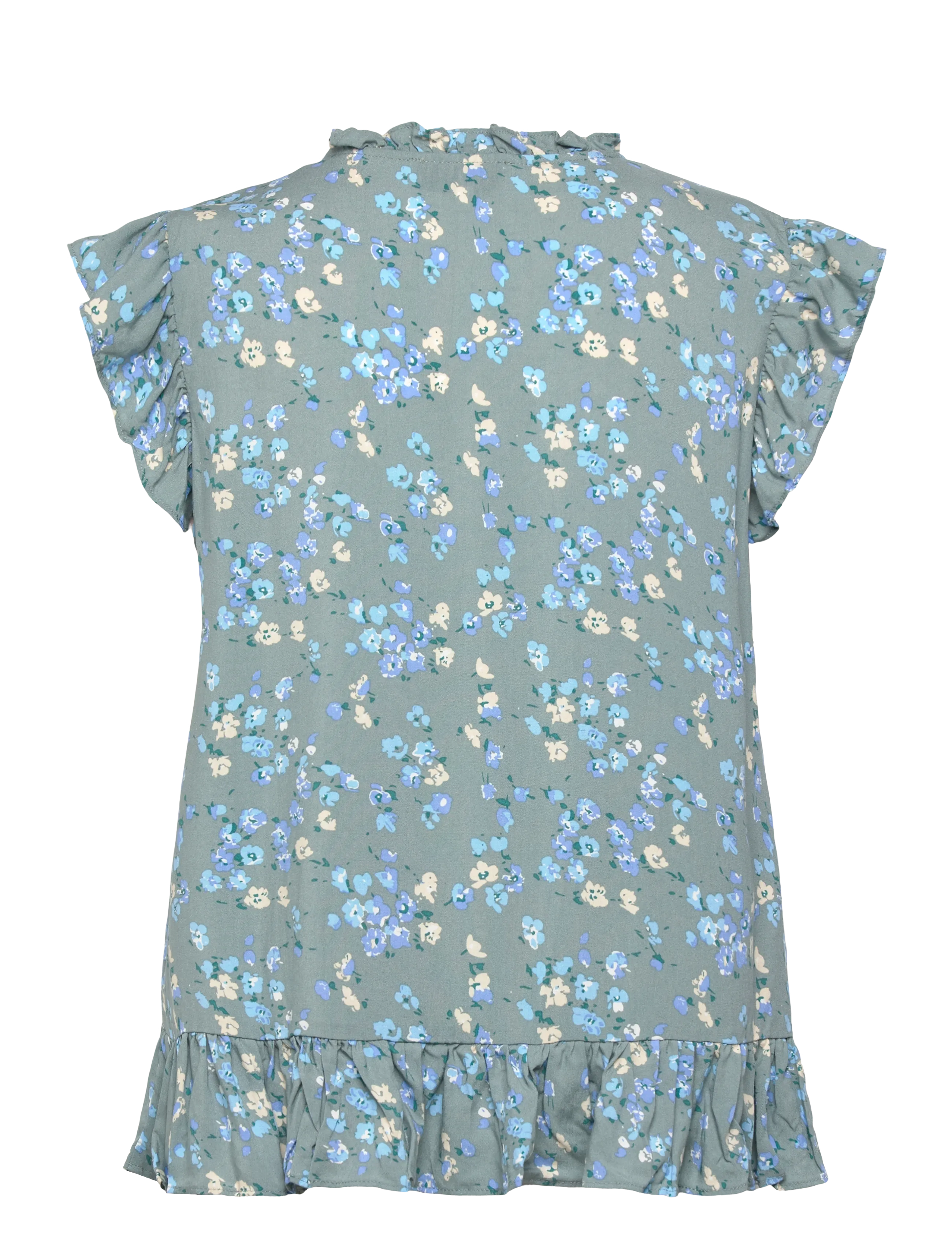 Rosemunde - RWElif SL Regular Top - Ärmlösa blusar - floating flower print - 1