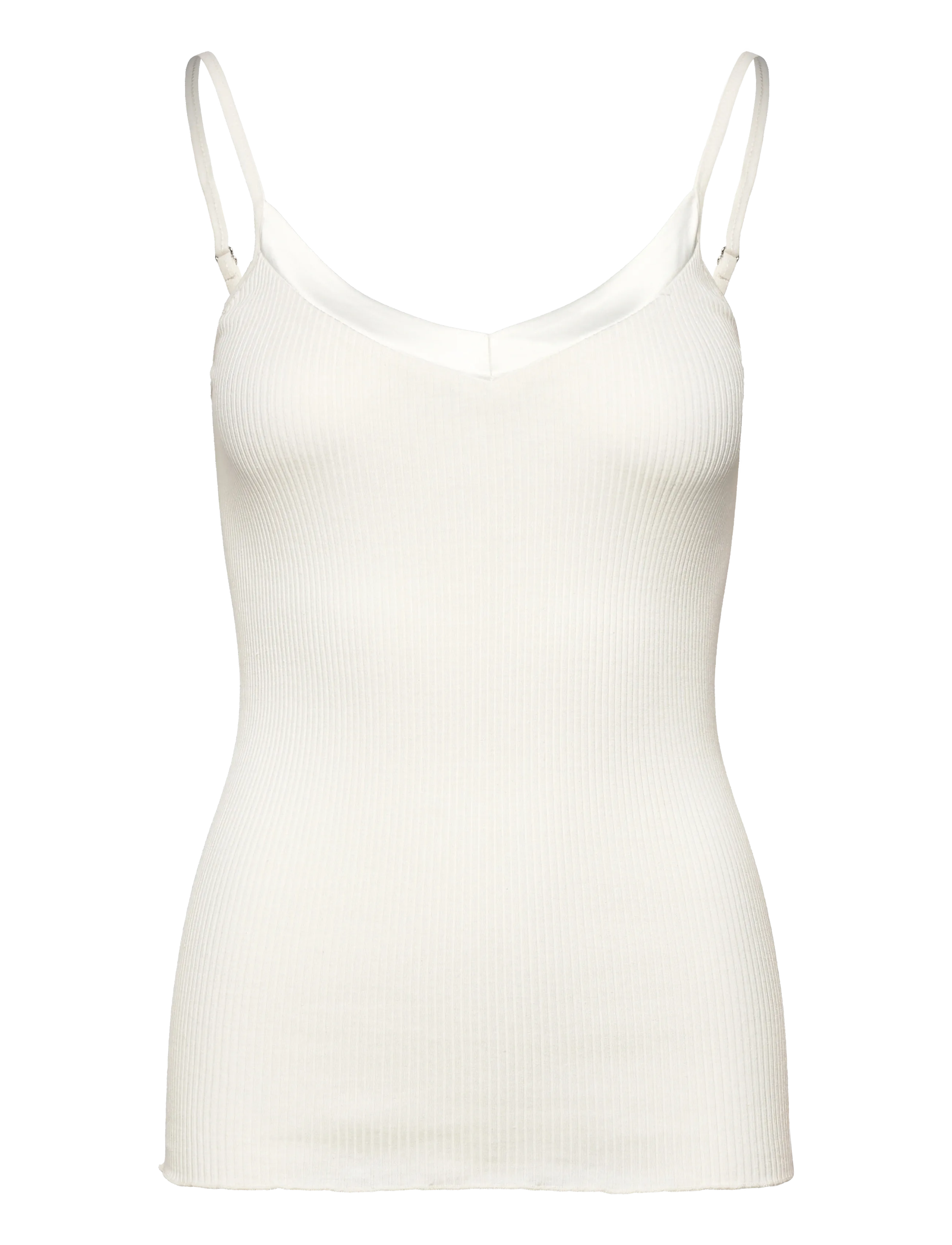 Rosemunde RWBeatha Silk SL Strap Satin Tape T - Kampagne - IVORY / cream