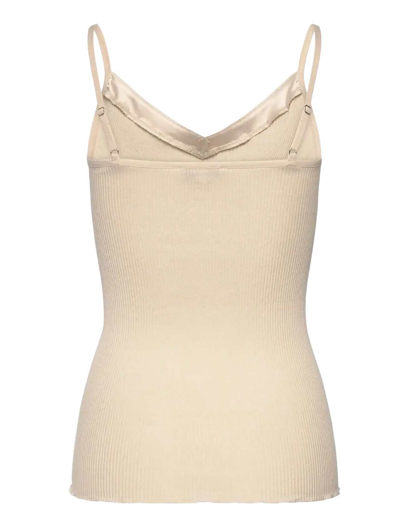 Rosemunde - RWBeatha Silk SL Strap Satin Tape Top - linnen - rainy day - 1