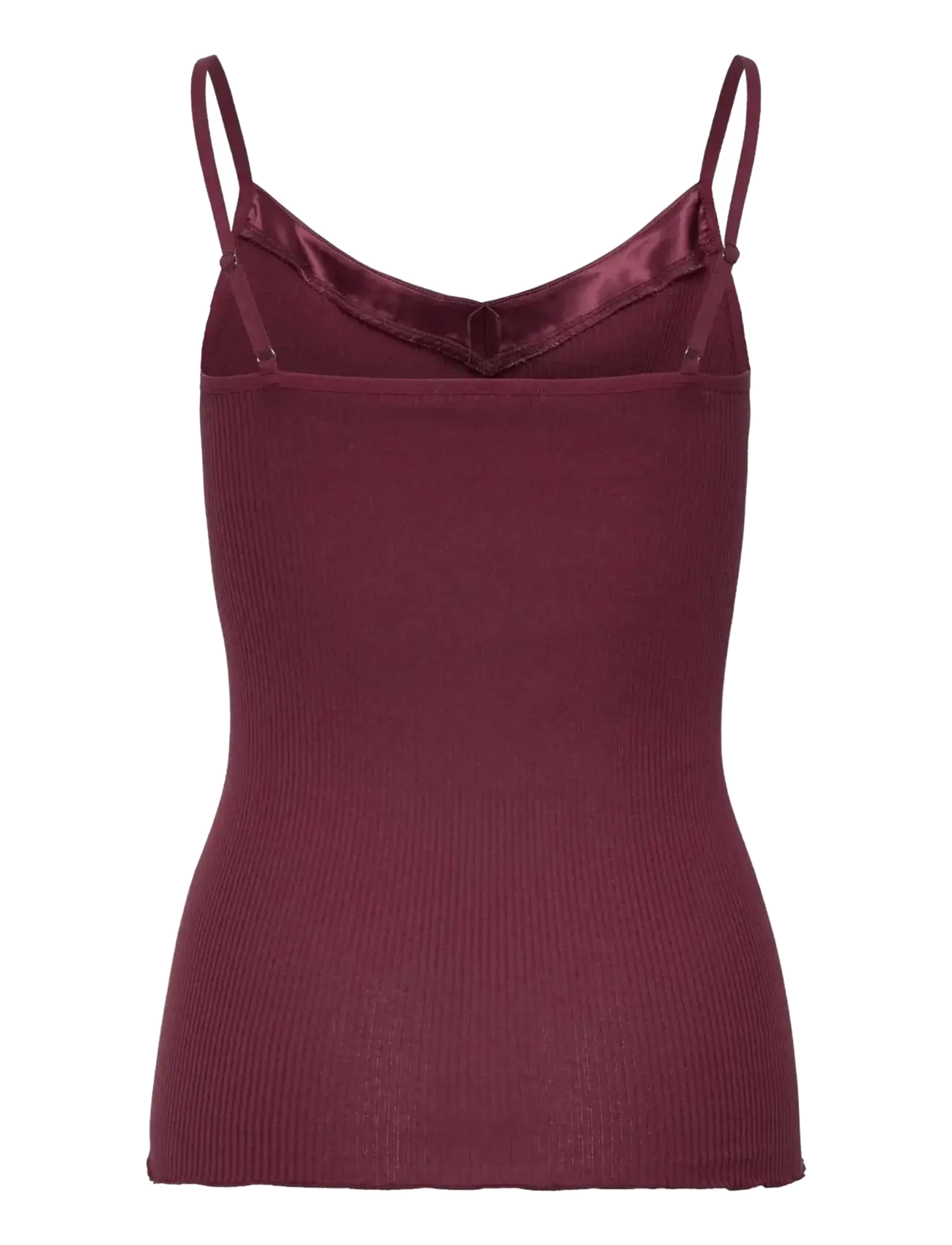 Rosemunde - RWBeatha Silk SL Strap Satin Tape Top - Ärmellose tops - windsor wine - 1