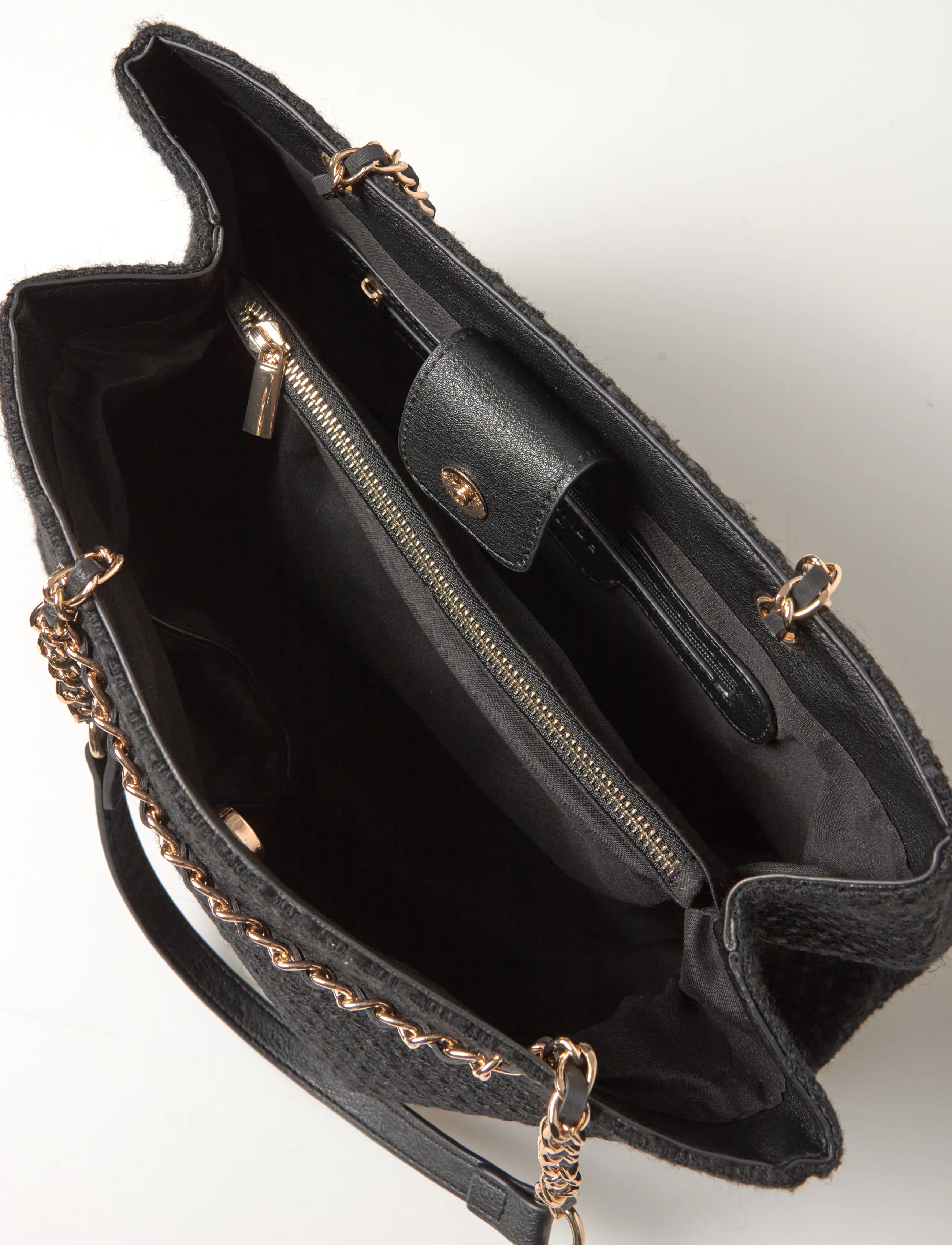 Rosemunde - RBNelly Bouclé Shopper - shoppere - black gold - 4