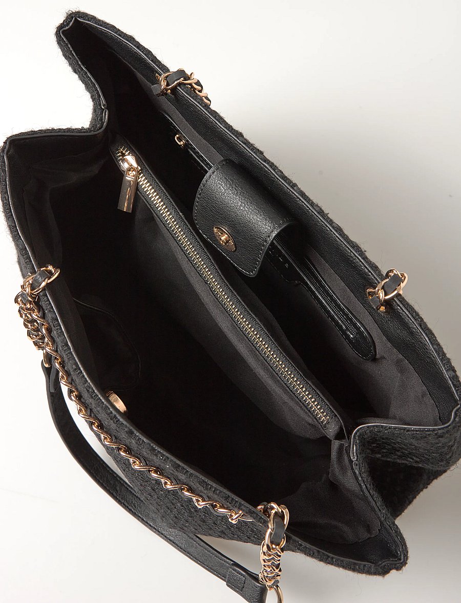 Rosemunde - RBNelly Bouclé Shopper - shoppere - black gold - 4