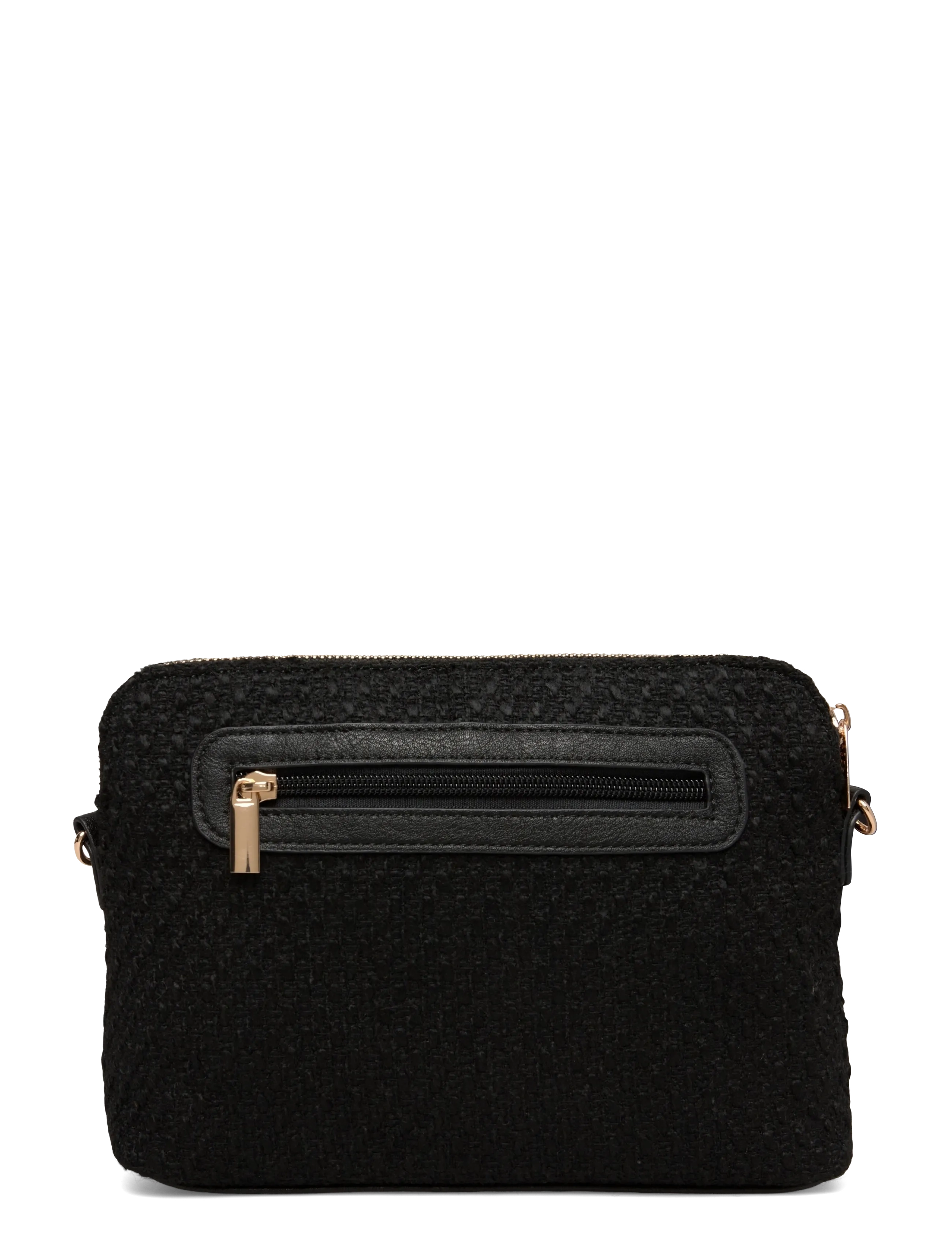 Rosemunde - RBNelly Bouclé Clutch - black gold - 1