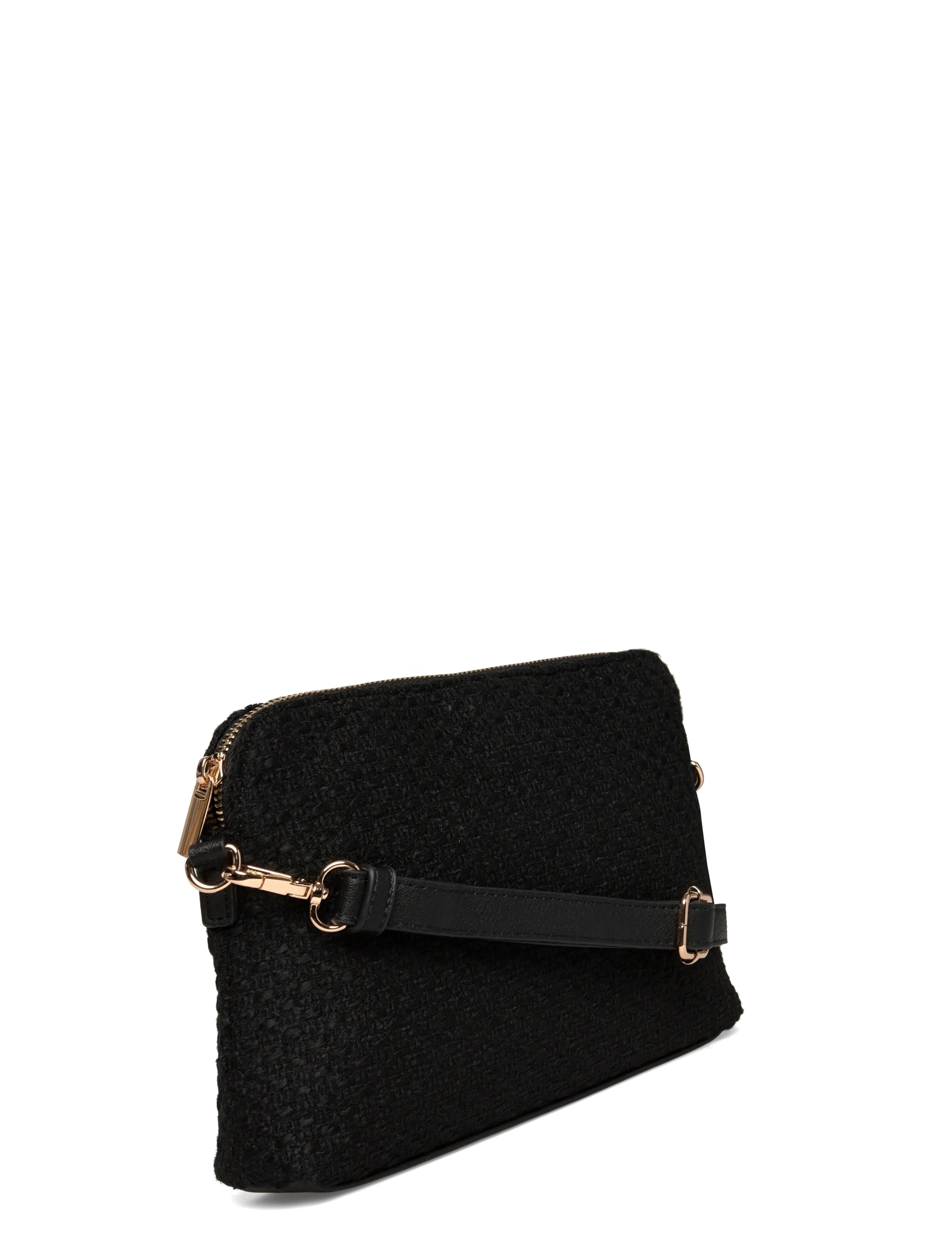 Rosemunde - RBNelly Bouclé Clutch - black gold - 2