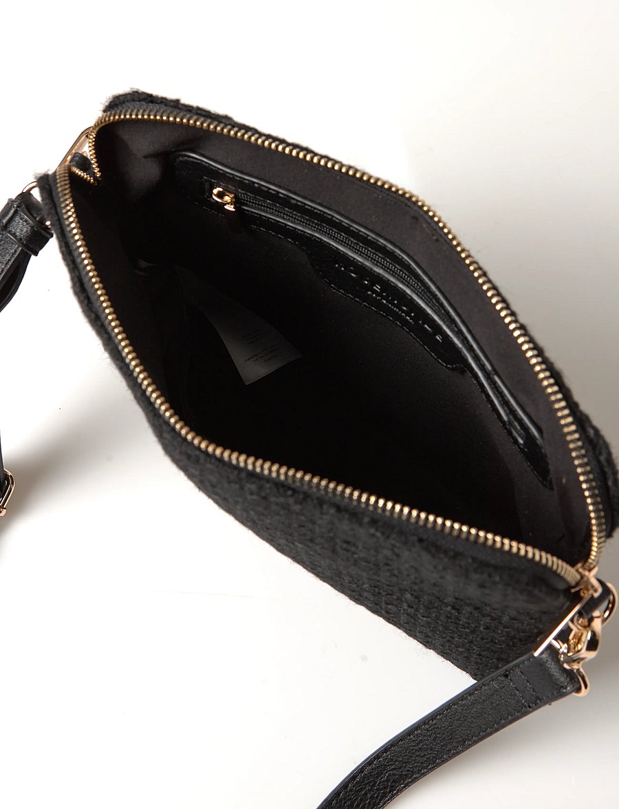 Rosemunde - RBNelly Bouclé Clutch - black gold - 4