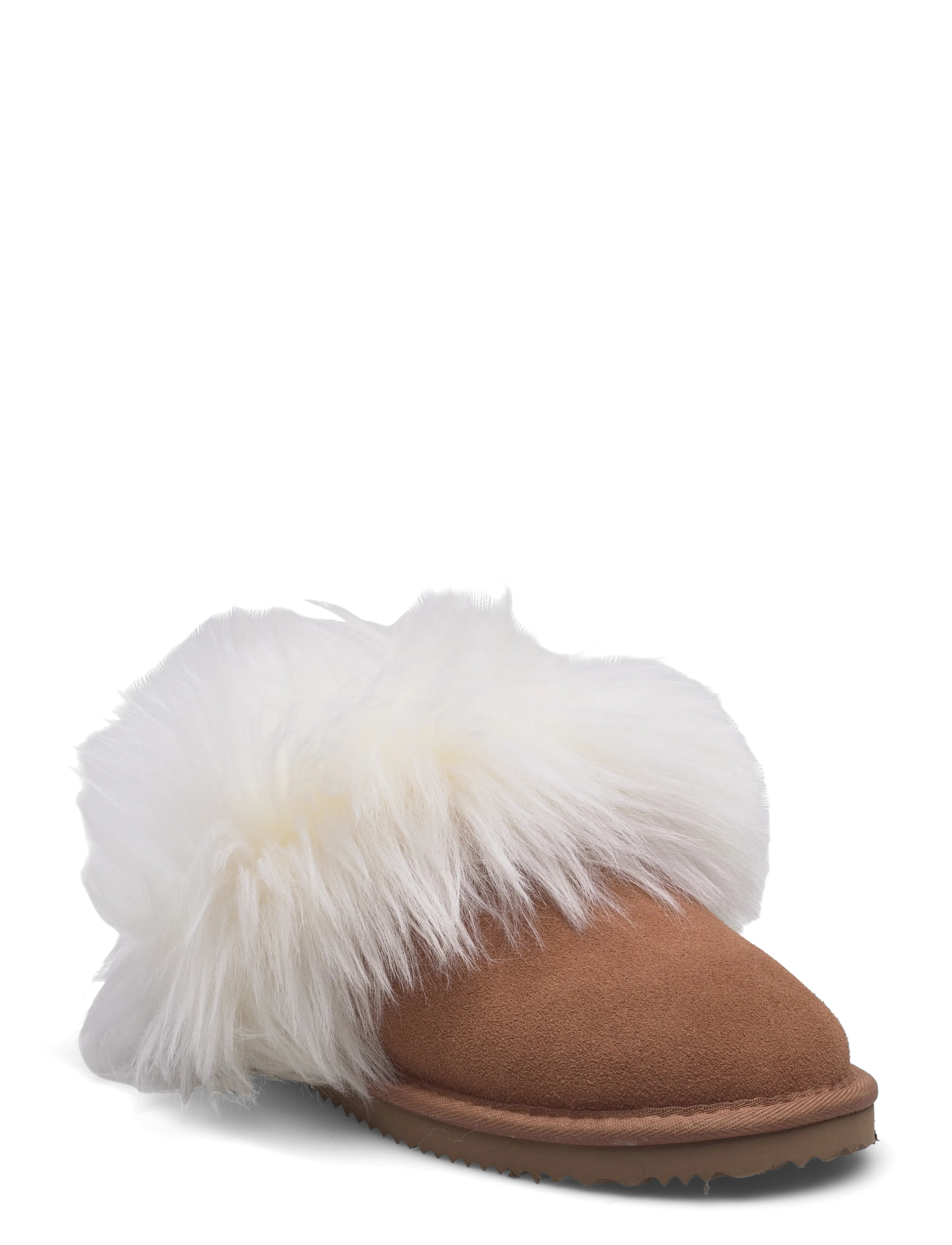 ROSEMUNDE Rhevelyn Leder Long Hair Hausschuhe Braun - 38 - Damen