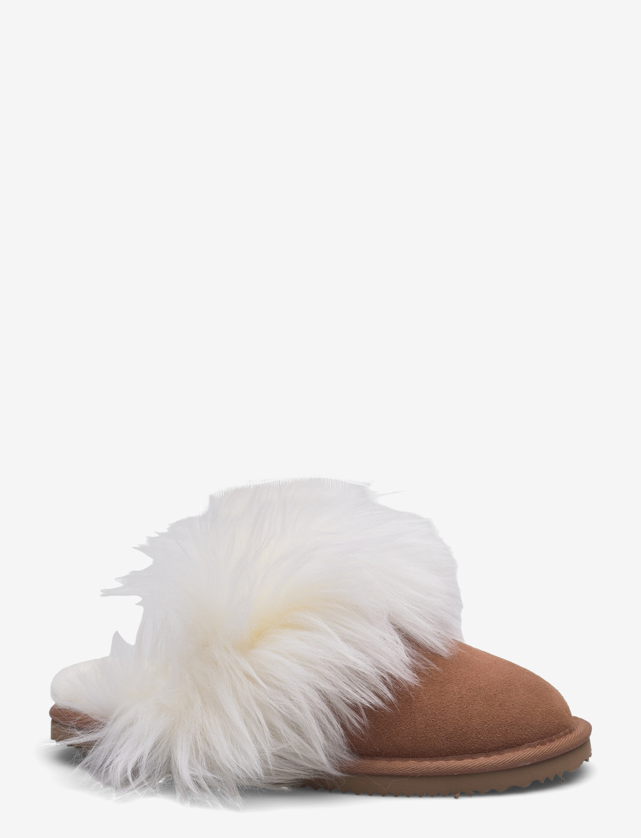 Rosemunde - RHEvelyn Leather Long Hair Slippers - vardagsstil - almond - 1