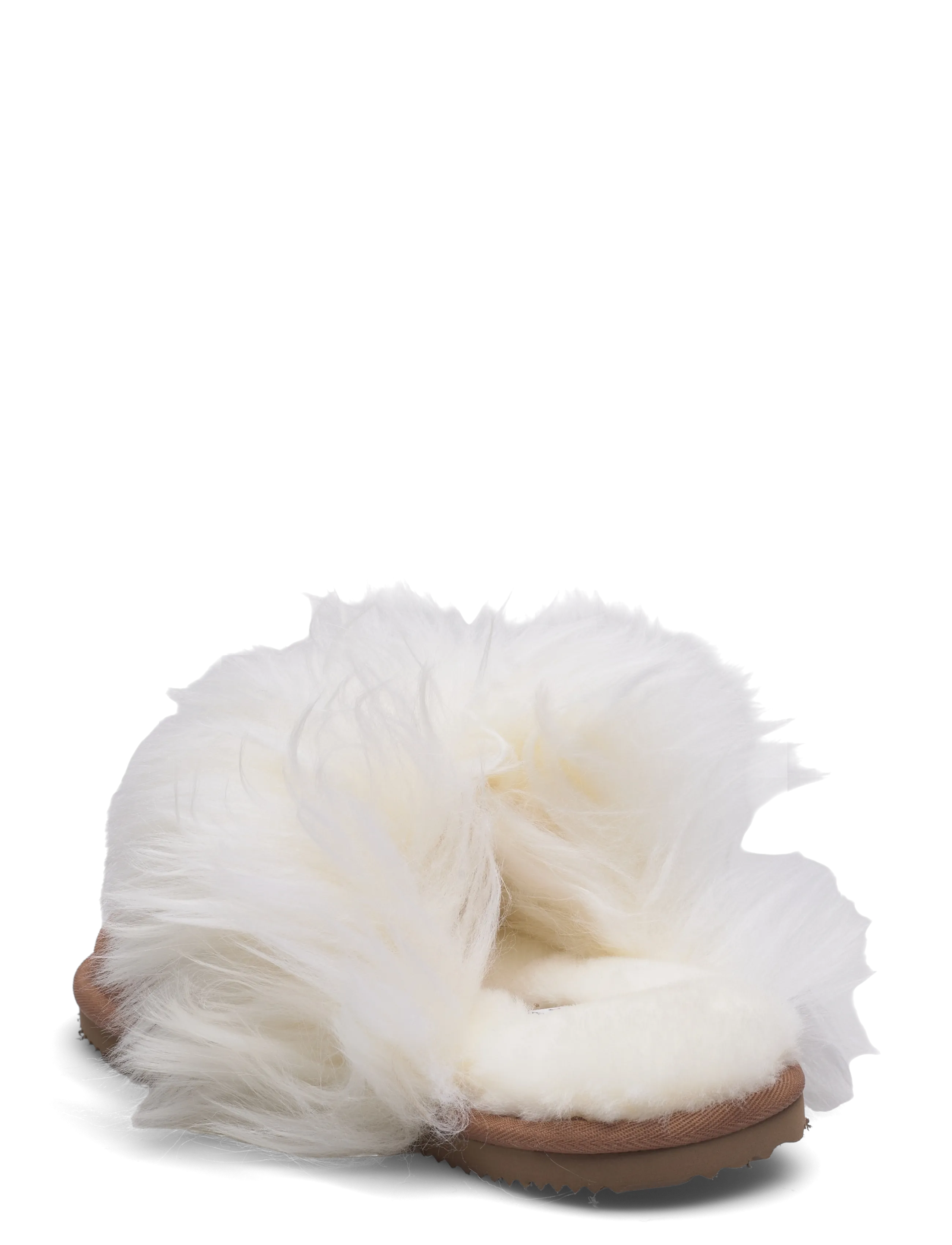 Rosemunde - RHEvelyn Leather Long Hair Slippers - everyday style - almond - 2