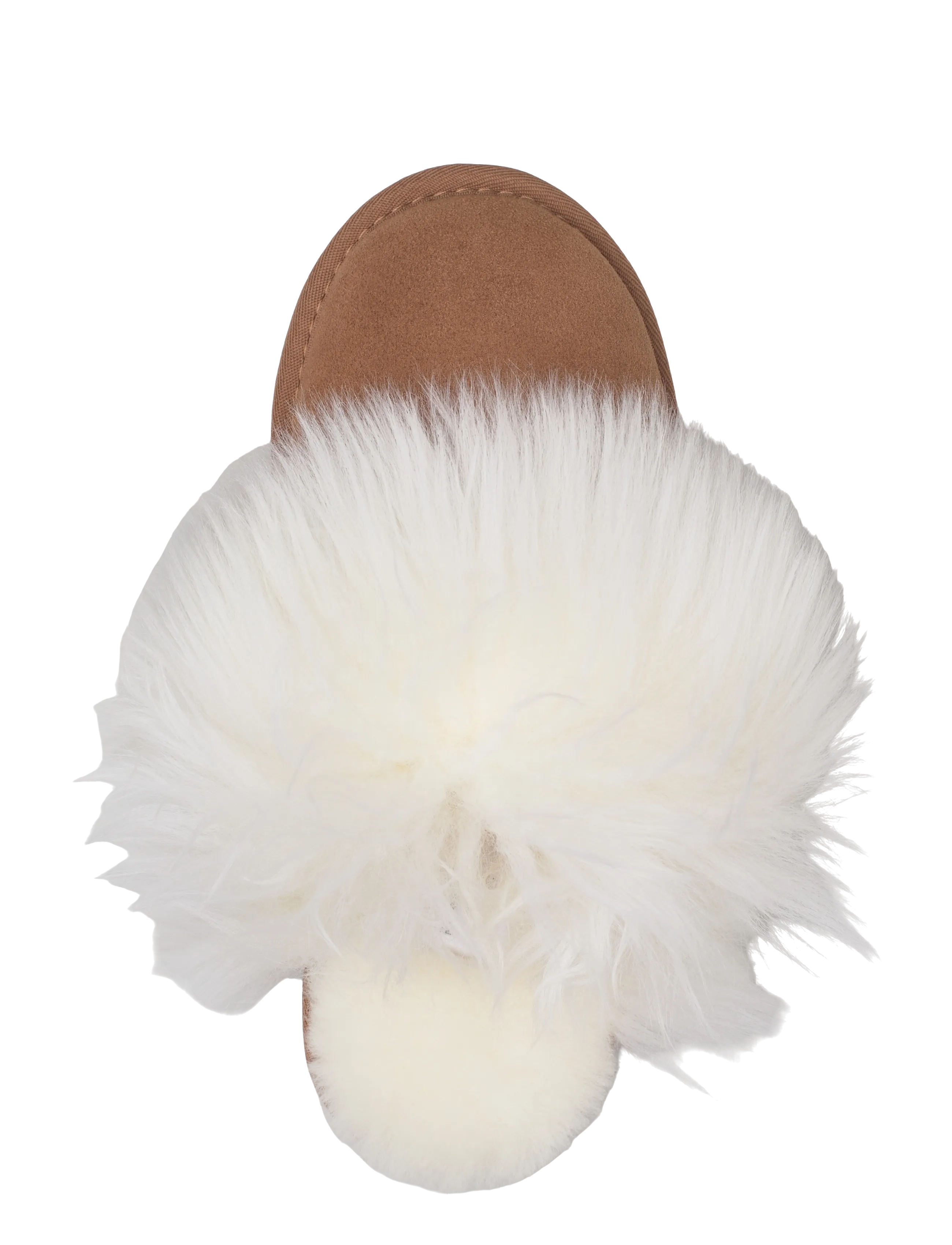 Rosemunde - RHEvelyn Leather Long Hair Slippers - everyday style - almond - 3