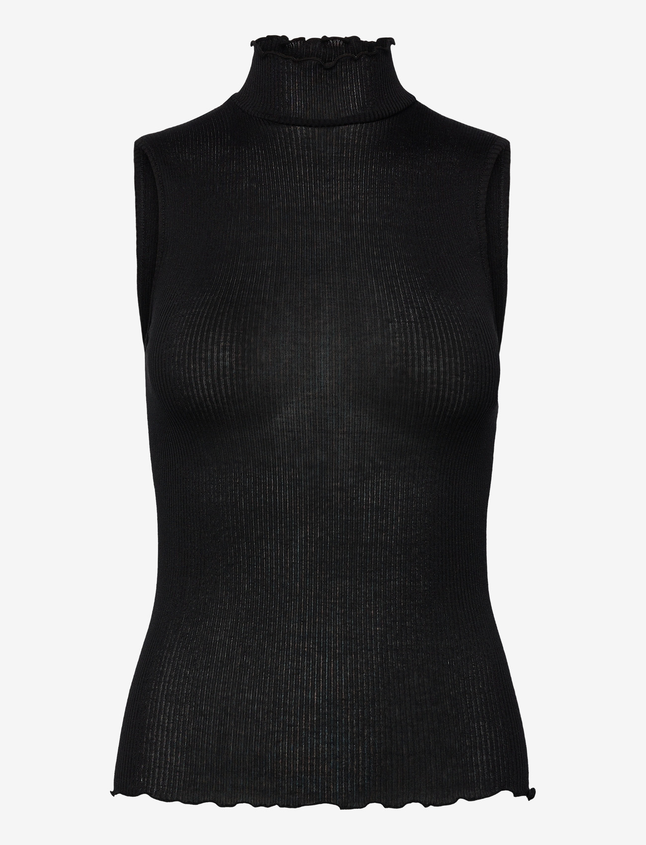 Rosemunde - RWBliss Silk SL Top - polotröjor - black - 0