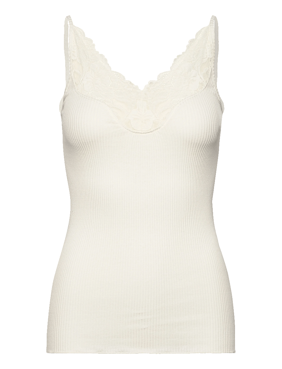 Rosemunde - RWBeatha Silk SL Lace Top - Ärmellose tops - ivory - 1