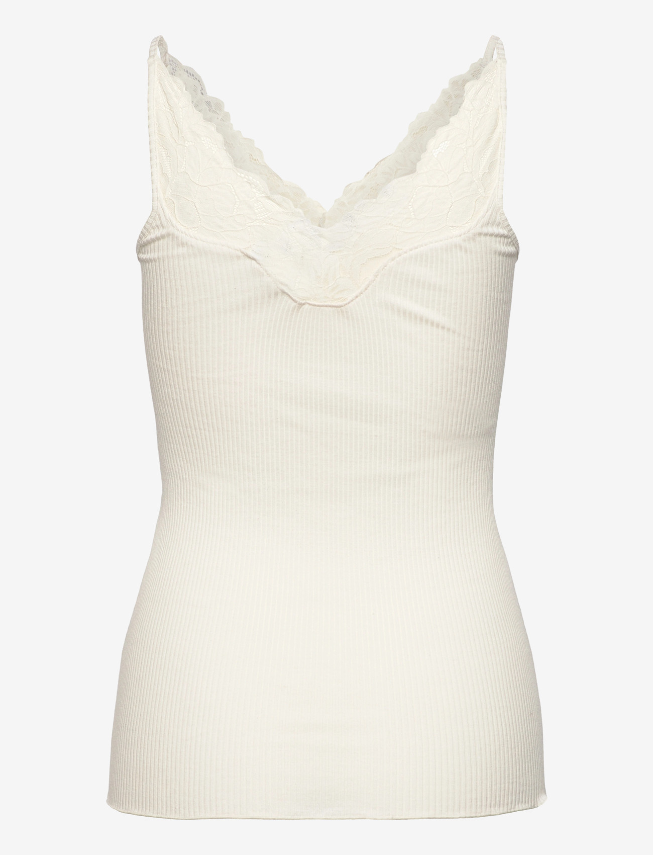 Rosemunde - RWBeatha Silk SL Lace Top - linnen - ivory - 2