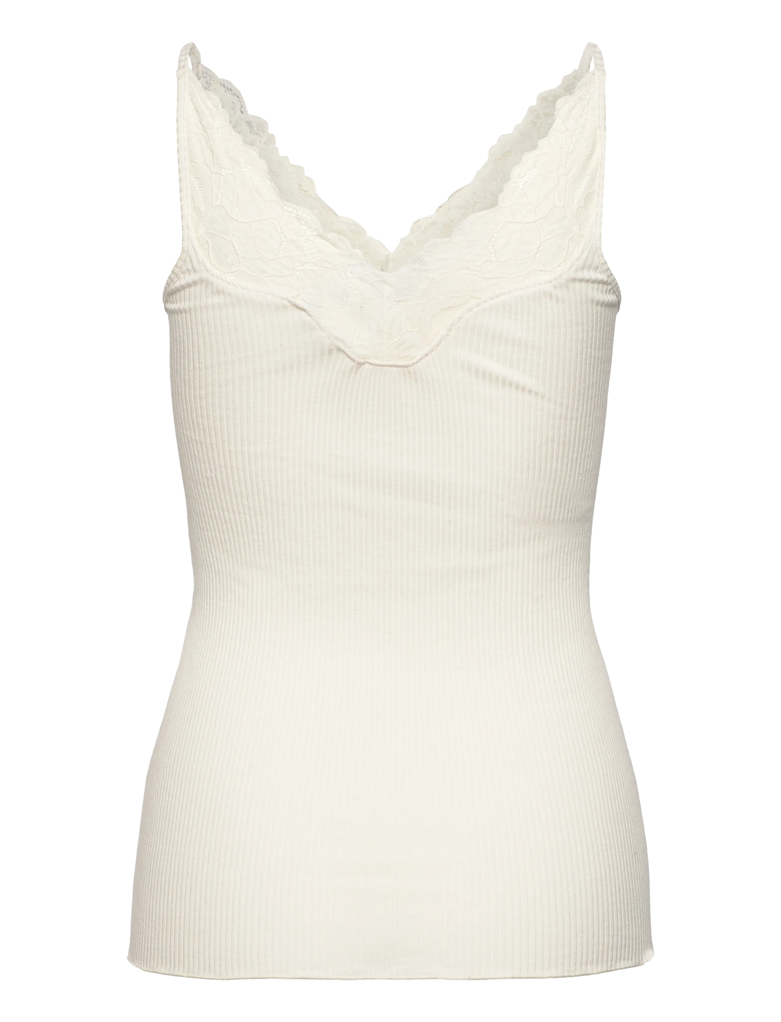 Rosemunde - RWBeatha Silk SL Lace Top - Ärmellose tops - ivory - 2