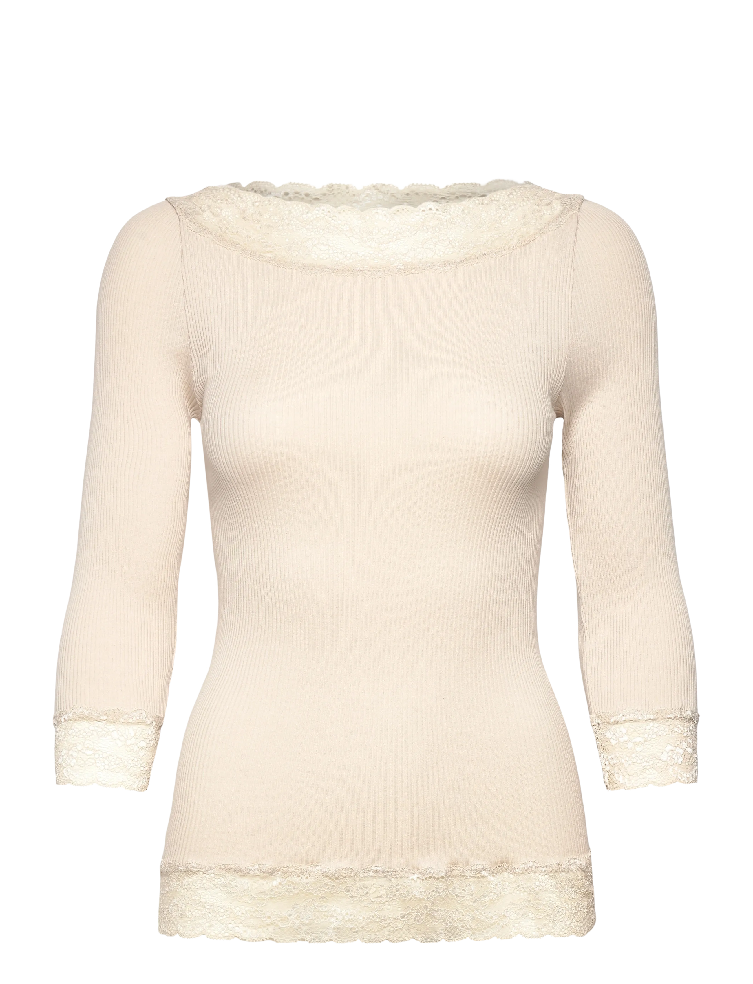 ROSEMUNDE Rwbeatha Silk 2/4 Boatneck 2 Color Cream - M - Damen