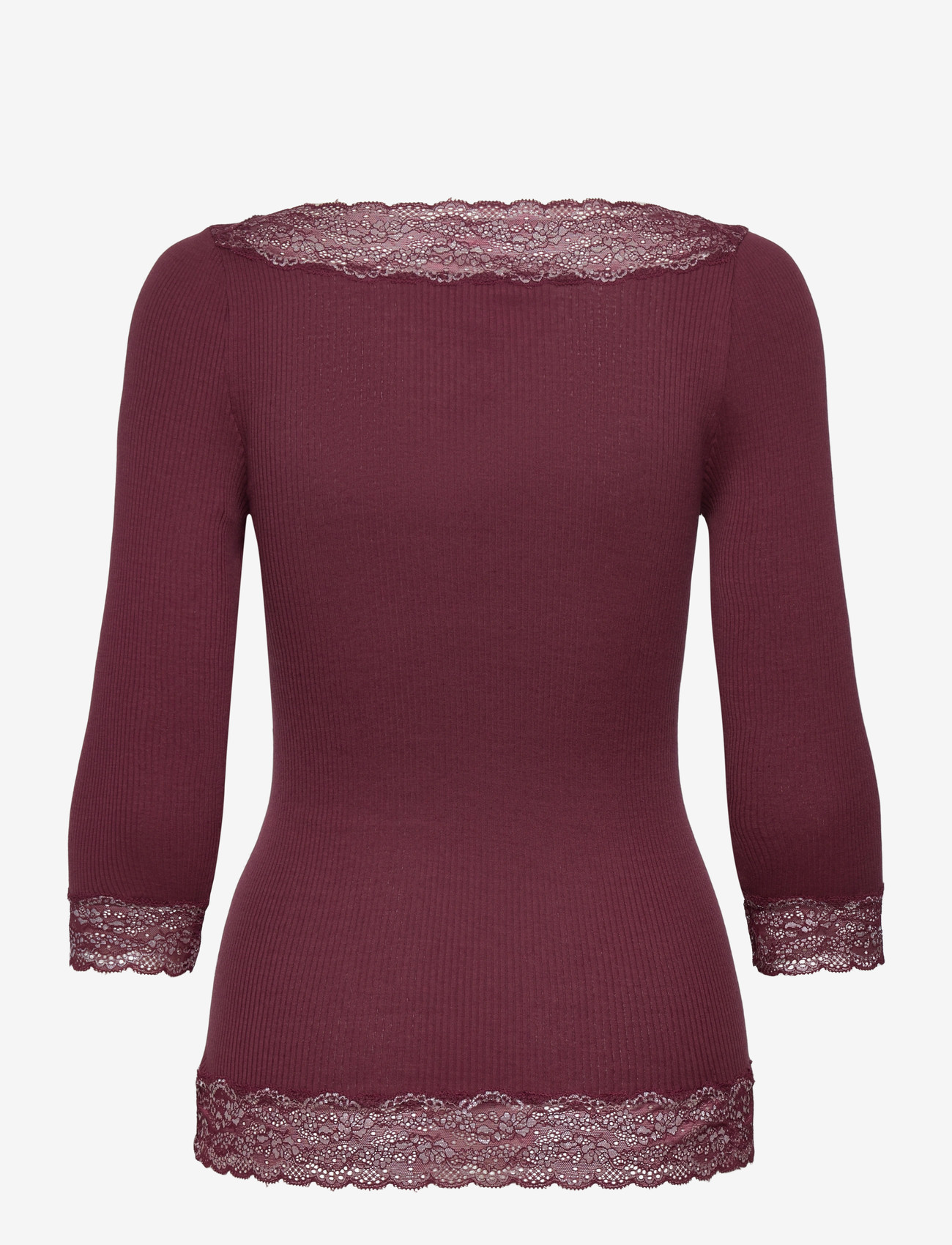 Rosemunde - RWBeatha Silk 2/4 Boatneck 2 Color - t-shirts - tawny port - 2