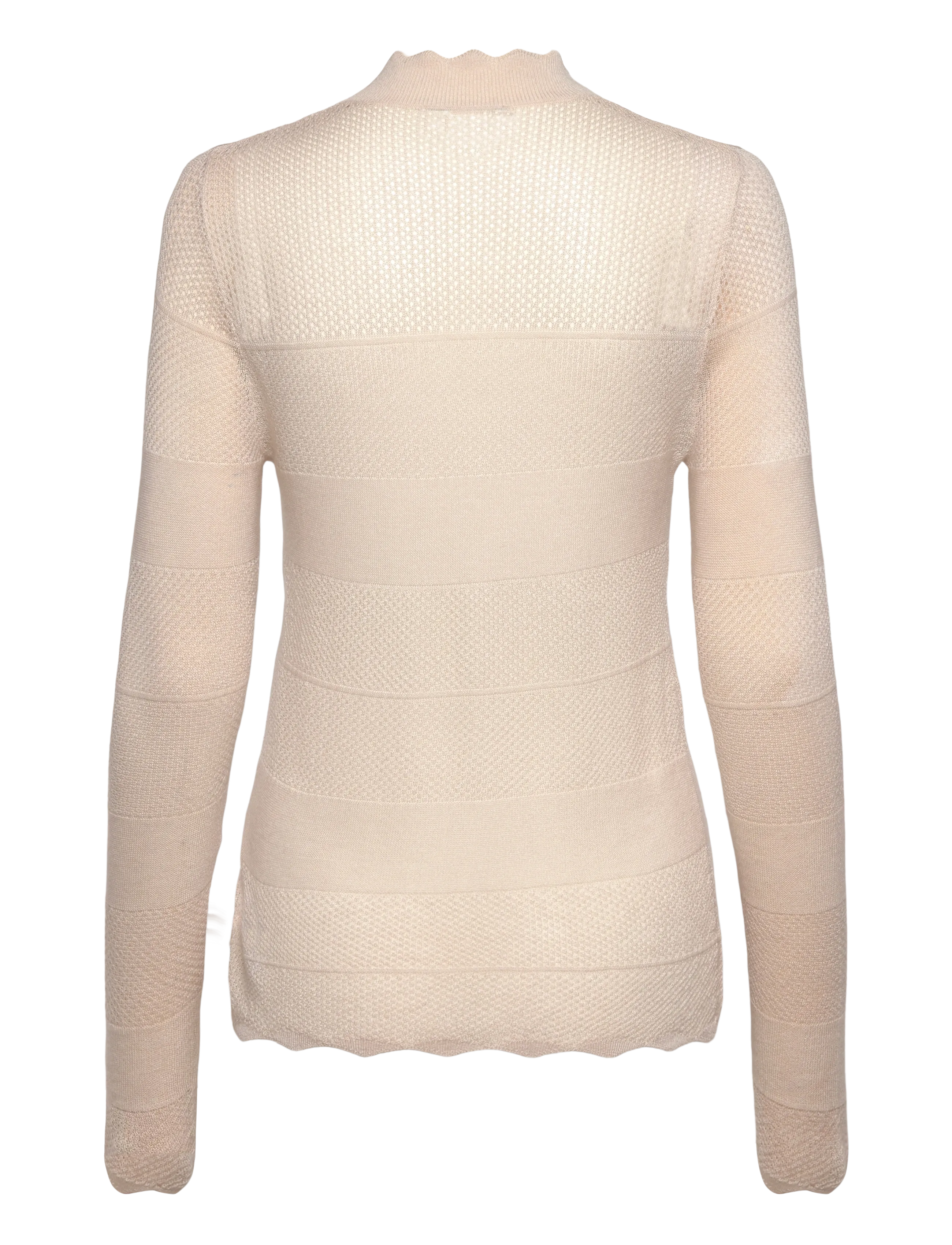 Rosemunde - RWLotus Tencel LS Mock Neck Pullove - jumpers - rainy day - 1