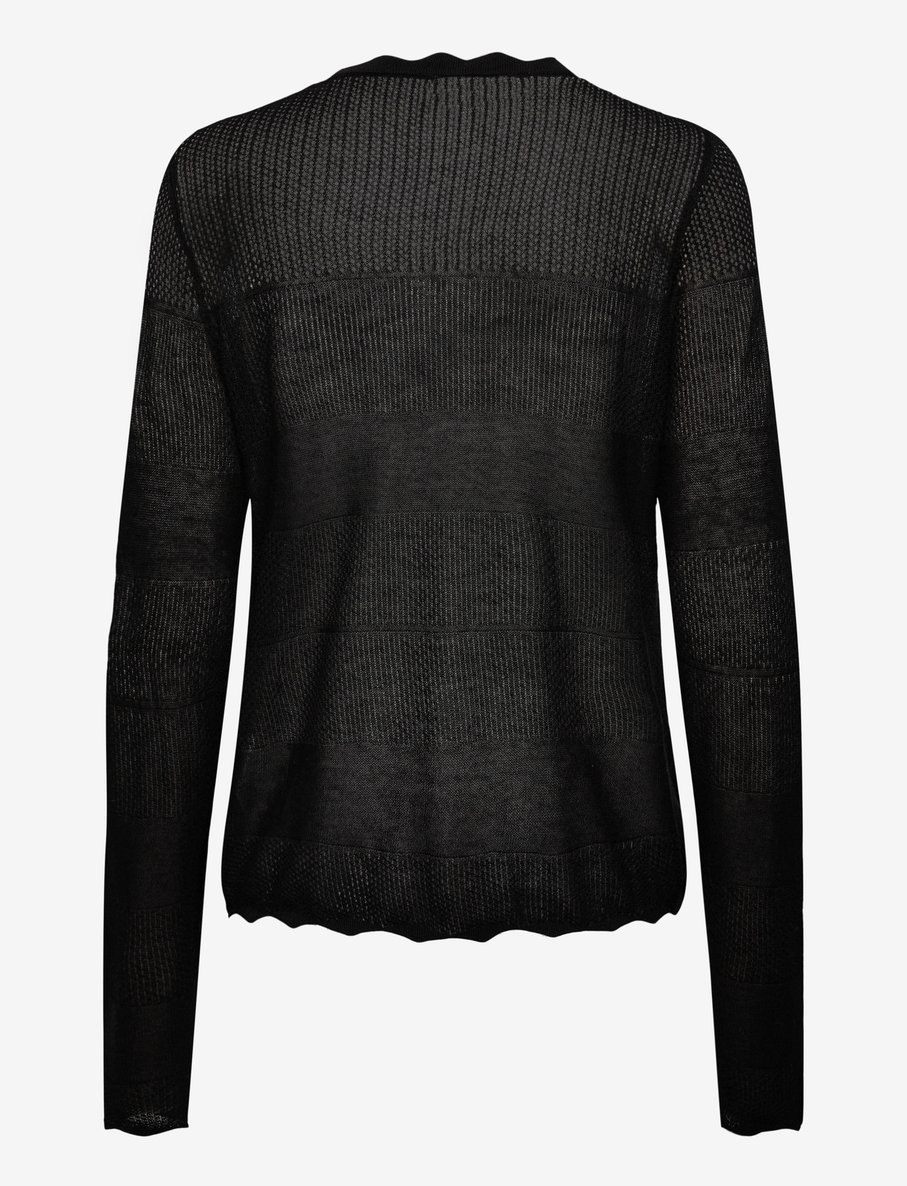 Rosemunde - RWLotus Tencel LS Cardigan - cardigans - black - 2