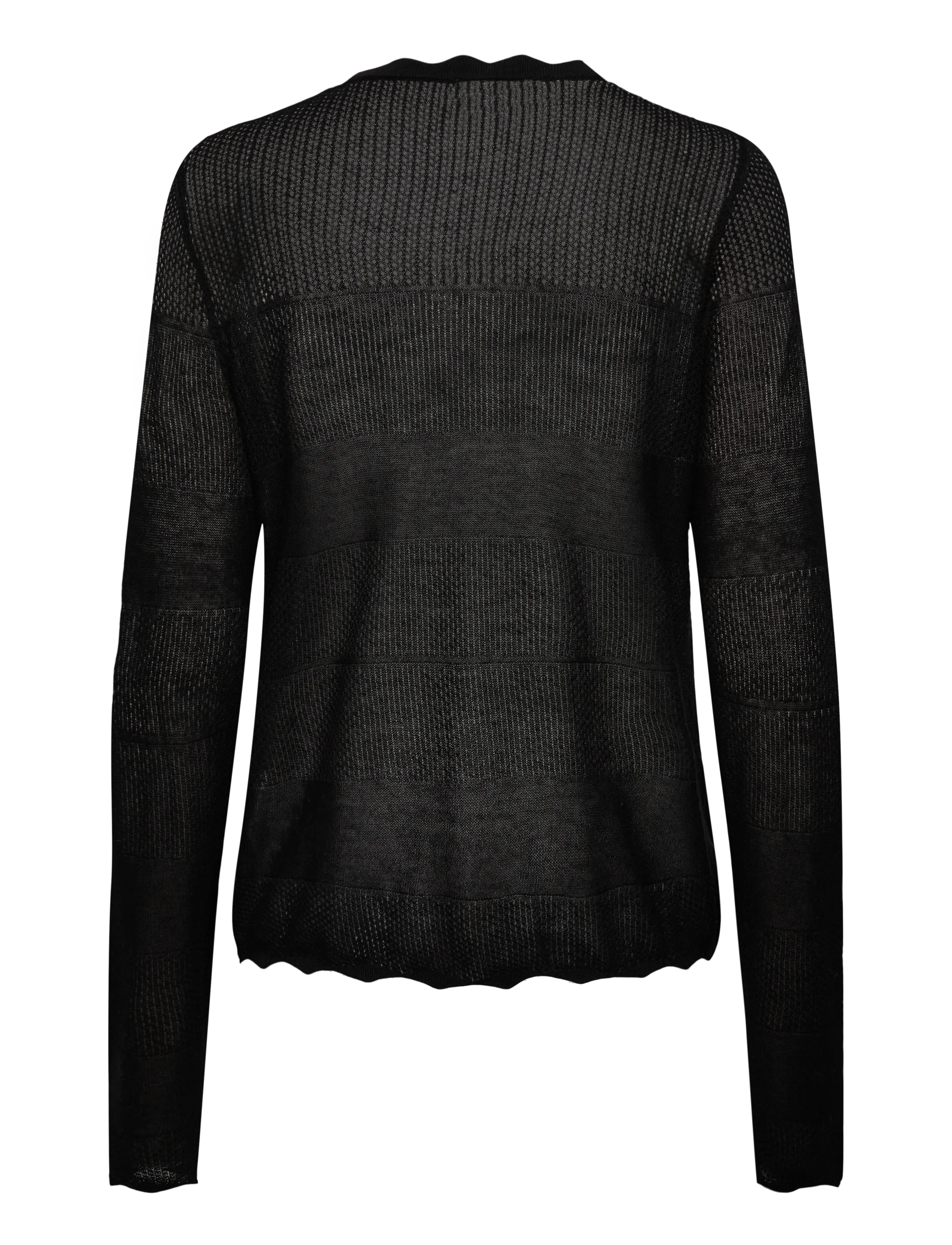 Rosemunde - RWLotus Tencel LS Cardigan - cardigans - black - 2