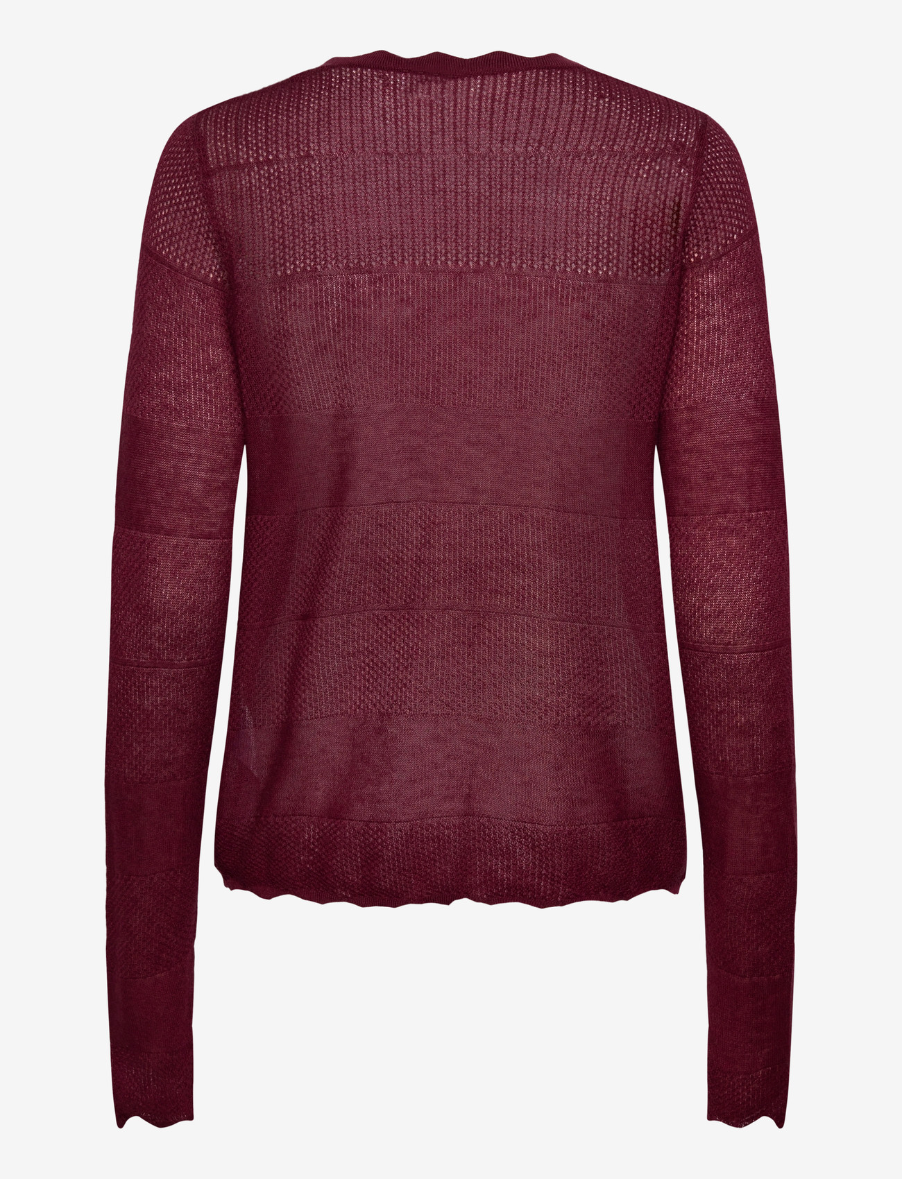 Rosemunde - RWLotus Tencel LS Cardigan - koftor - tawny port - 1