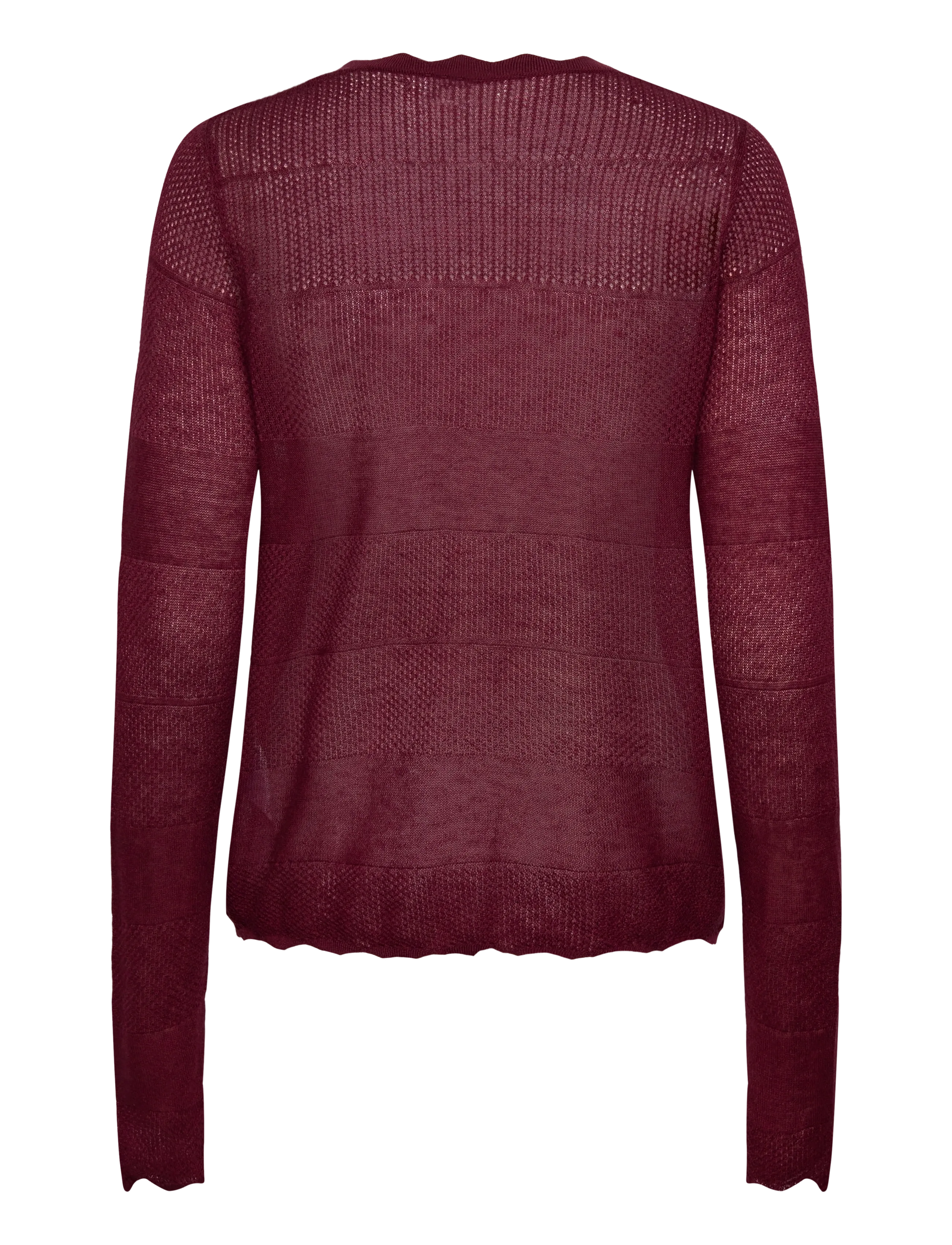 Rosemunde - RWLotus Tencel LS Cardigan - cardigans - tawny port - 1