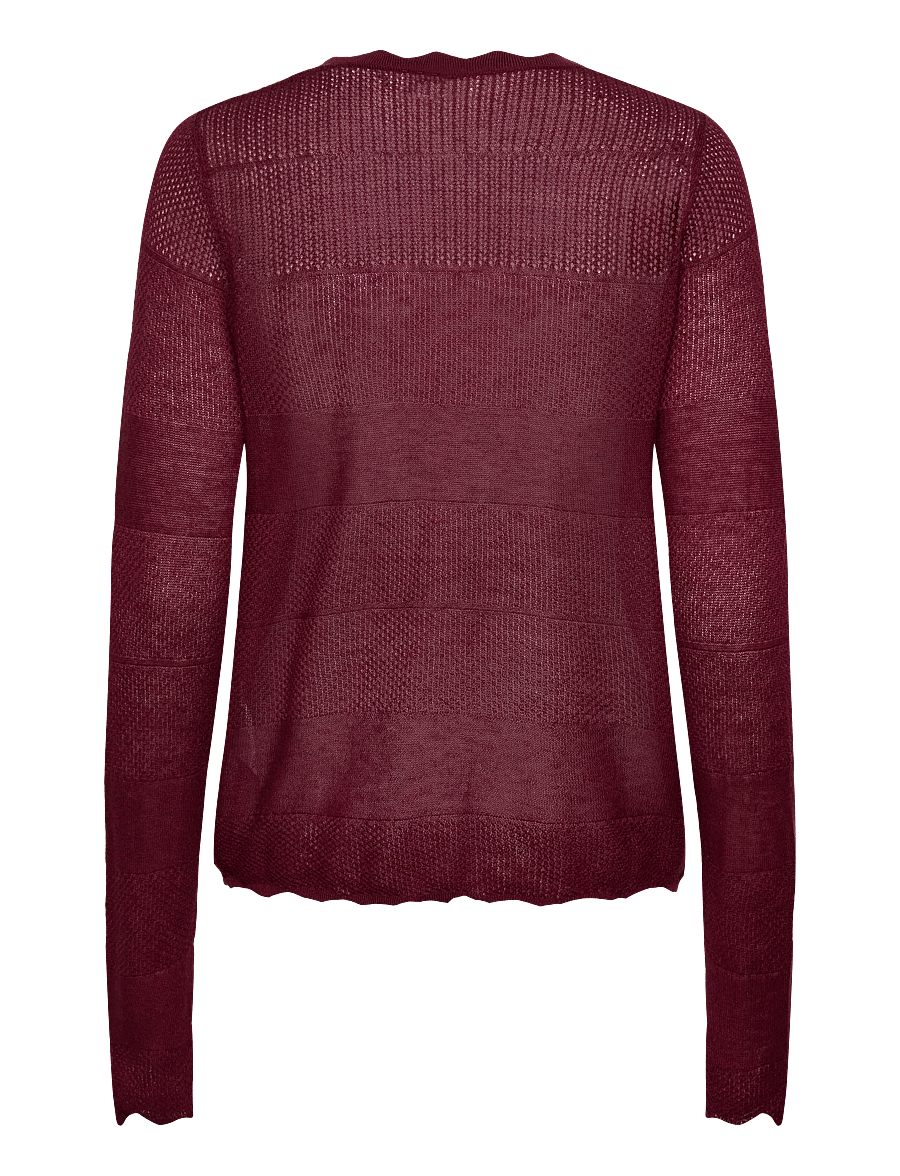 Rosemunde - RWLotus Tencel LS Cardigan - strickjacken - tawny port - 1