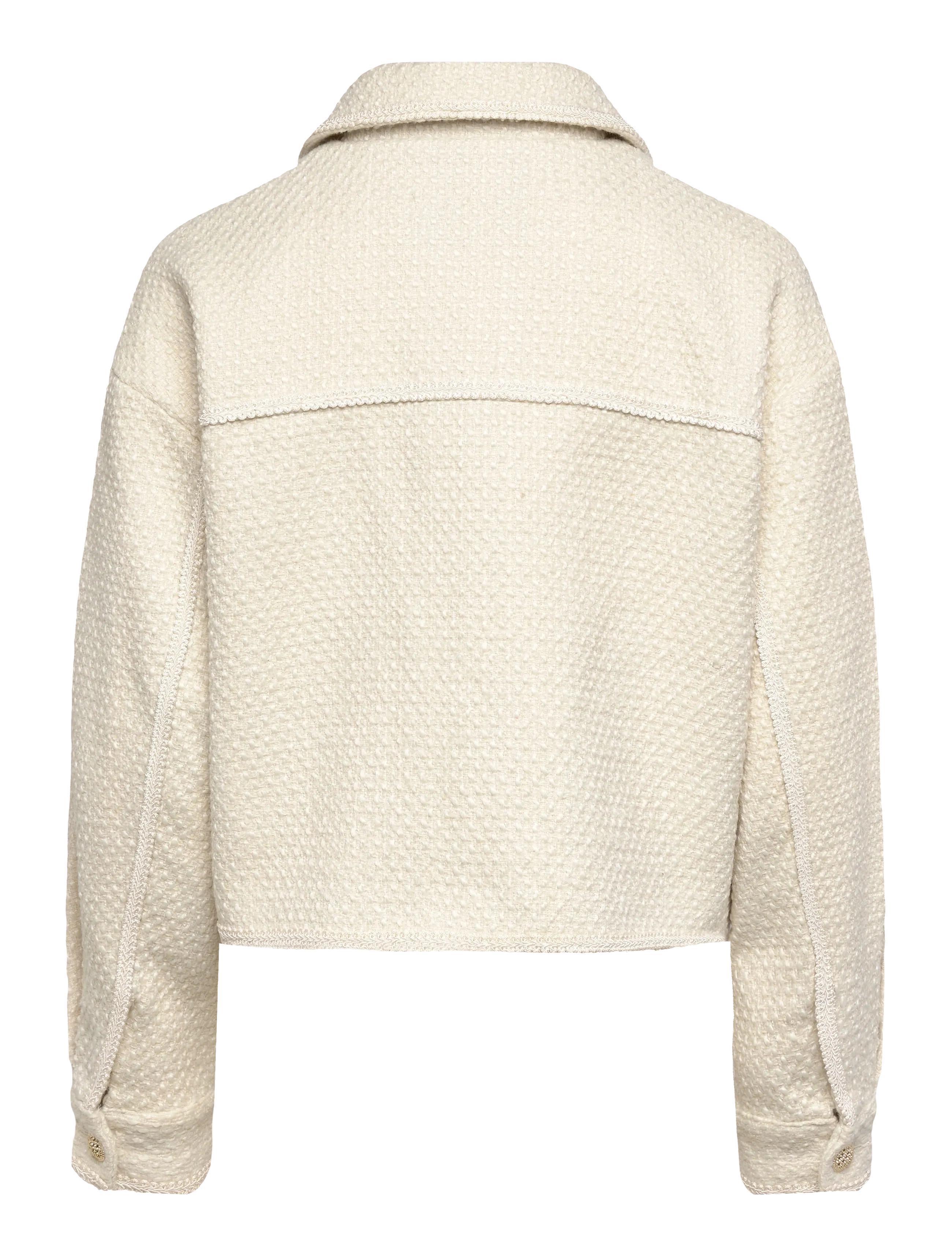 Rosemunde - RWNelly Boucle Wool Blend LS Oversi - ulljackor - ivory - 2