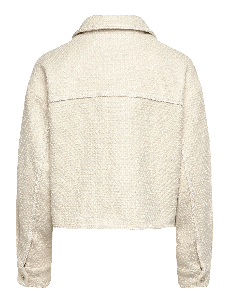 Rosemunde - RWNelly Boucle Wool Blend LS Oversi - wolljacken - ivory - 2