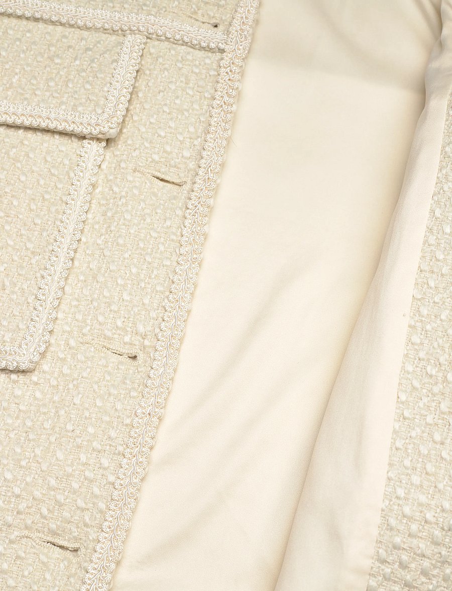 Rosemunde - RWNelly Boucle Wool Blend LS Oversi - wolljacken - ivory - 4
