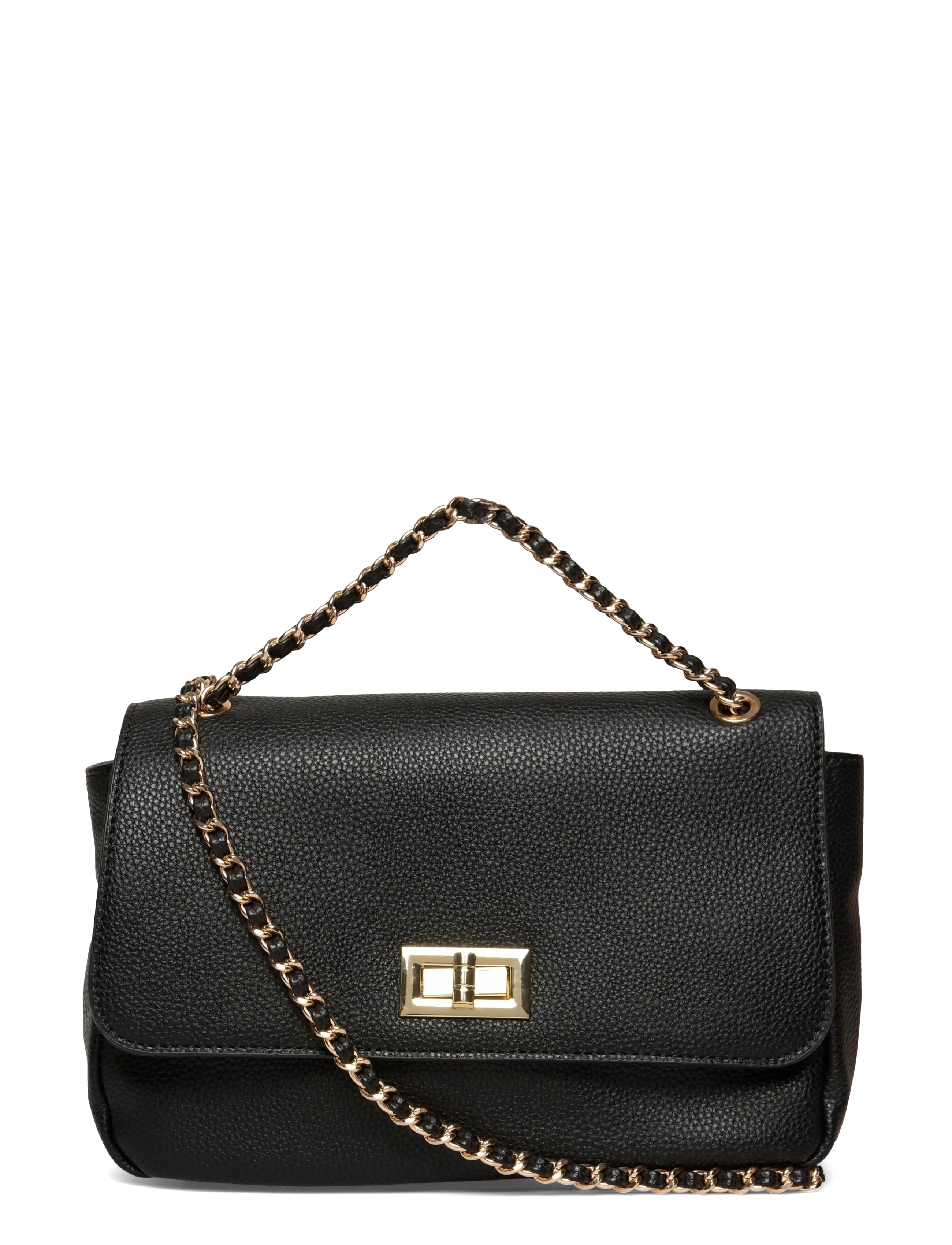 Rosemunde RBSanya Small Chain Shoulder Bag - Hverdags stil - BLACK GOLD / black