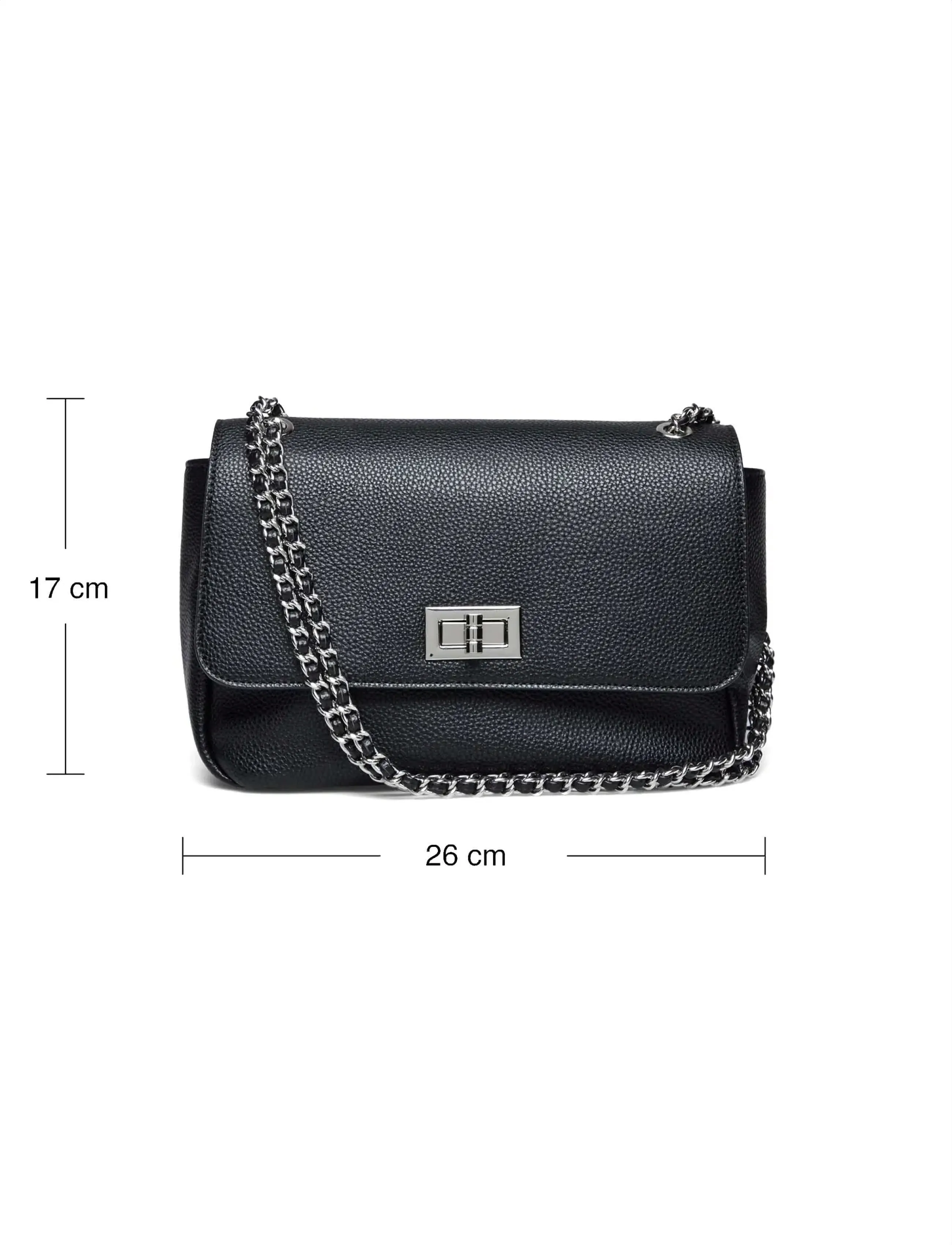 Rosemunde - RBSanya Small Chain Shoulder Bag - alltags-style - black silver - 4