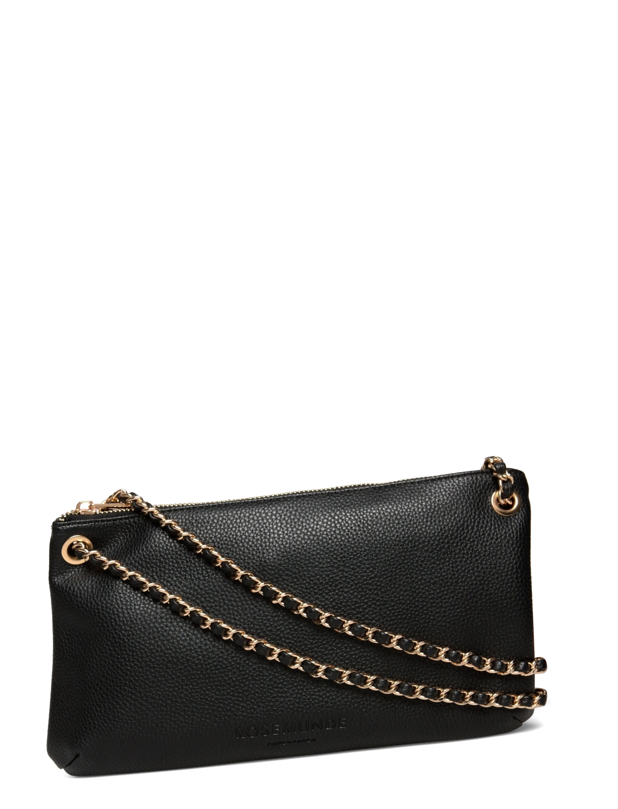 Rosemunde RBSanya Medium Chain Clutch - Tasker - BLACK GOLD / black
