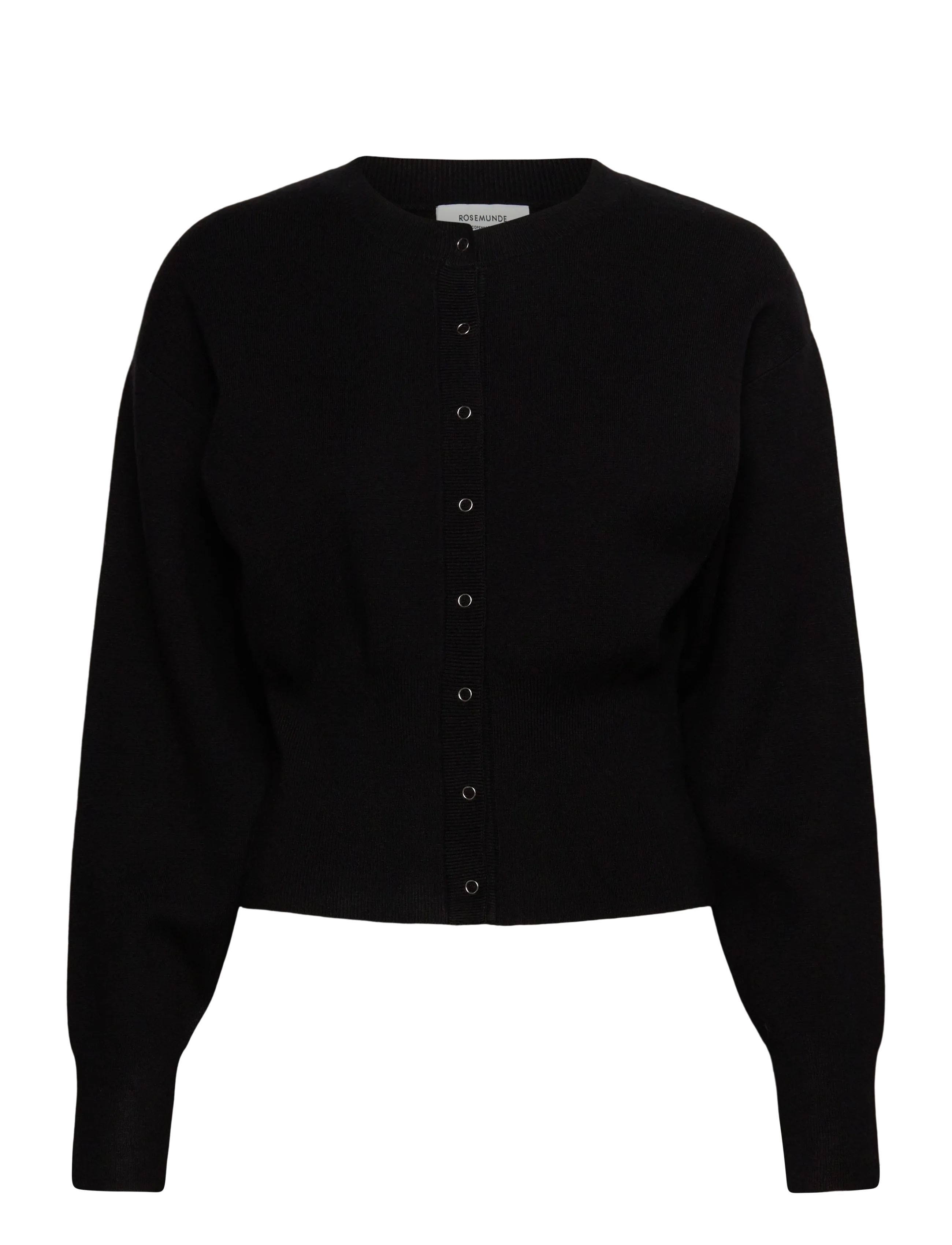 Rosemunde Rwavar Ls Cardigan, XS, Black, Strik > Cardigans, Dame