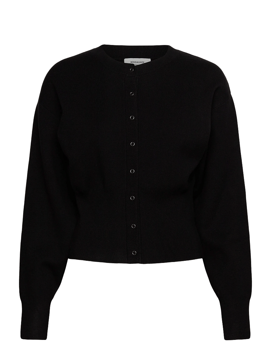 Rosemunde - RWAvar LS Cardigan - strickjacken - black - 0