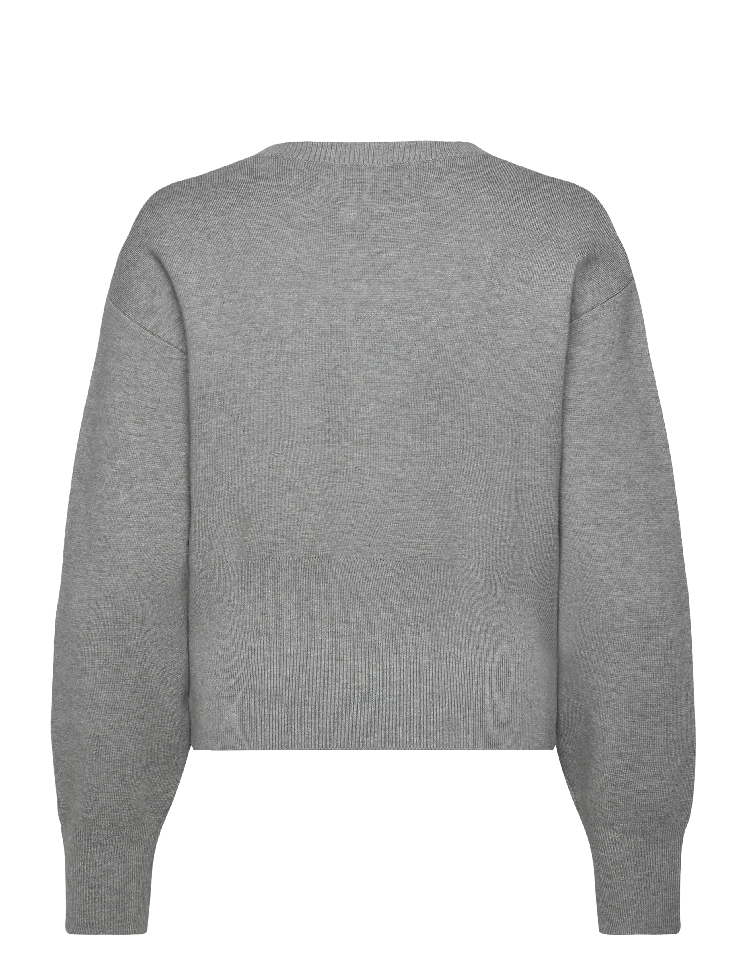 Rosemunde - RWAvar LS Cardigan - cardigans - light grey melange - 1
