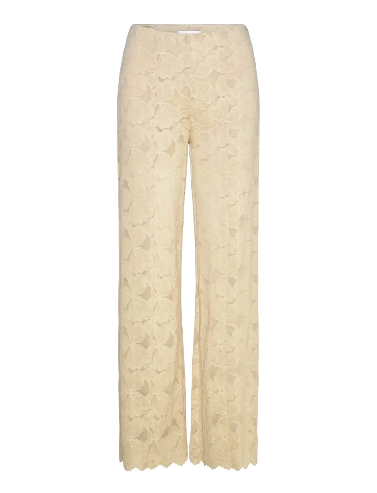 Rosemunde RWFiona MW Lace Trousers - Bukser - BEIGE / beige