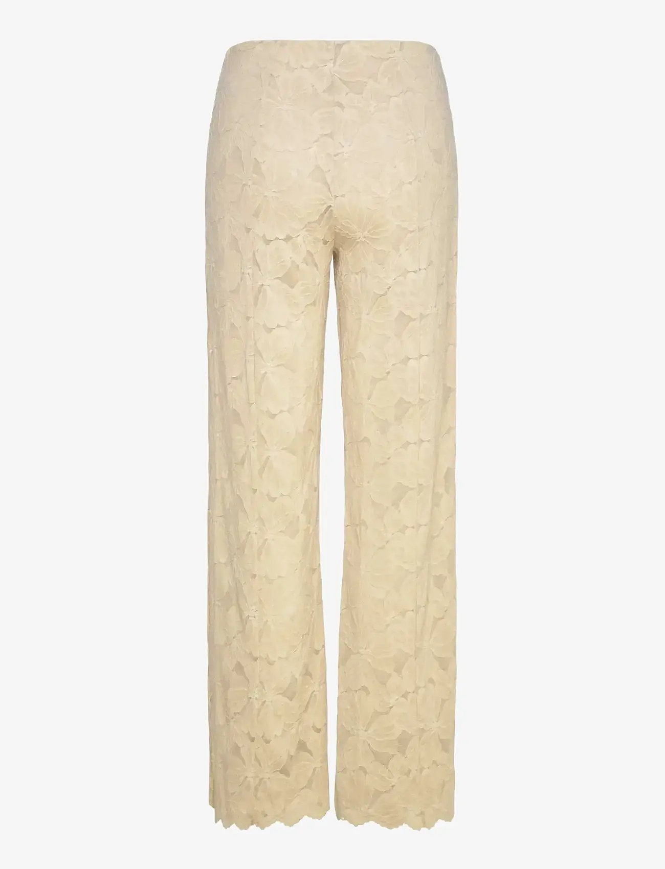 Rosemunde - RWFiona MW Lace Trousers - straight leg hosen - beige - 2