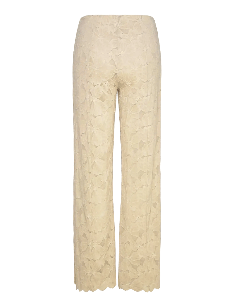 Rosemunde - RWFiona MW Lace Trousers - straight leg hosen - beige - 2