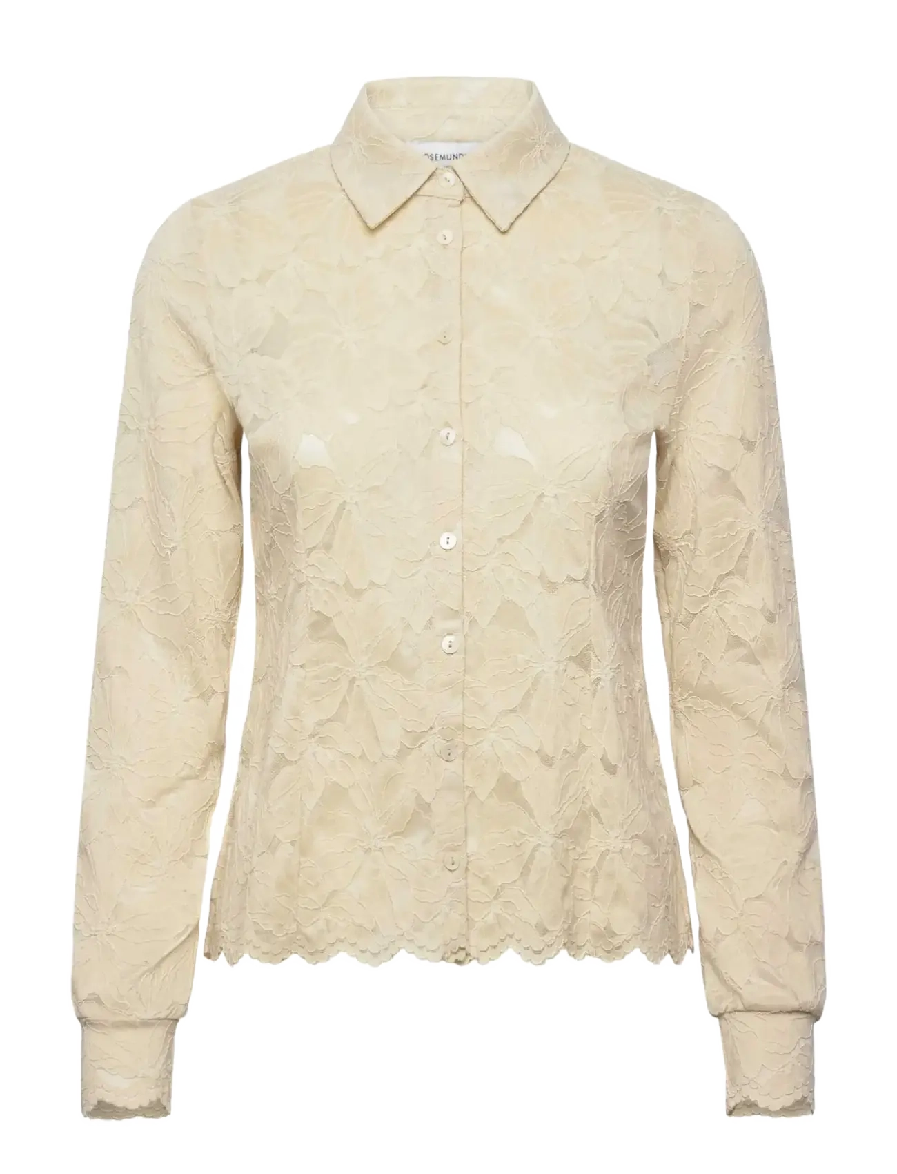 Rosemunde RWFiona LS Lace Shirt - Transitional Layering - BEIGE / cream