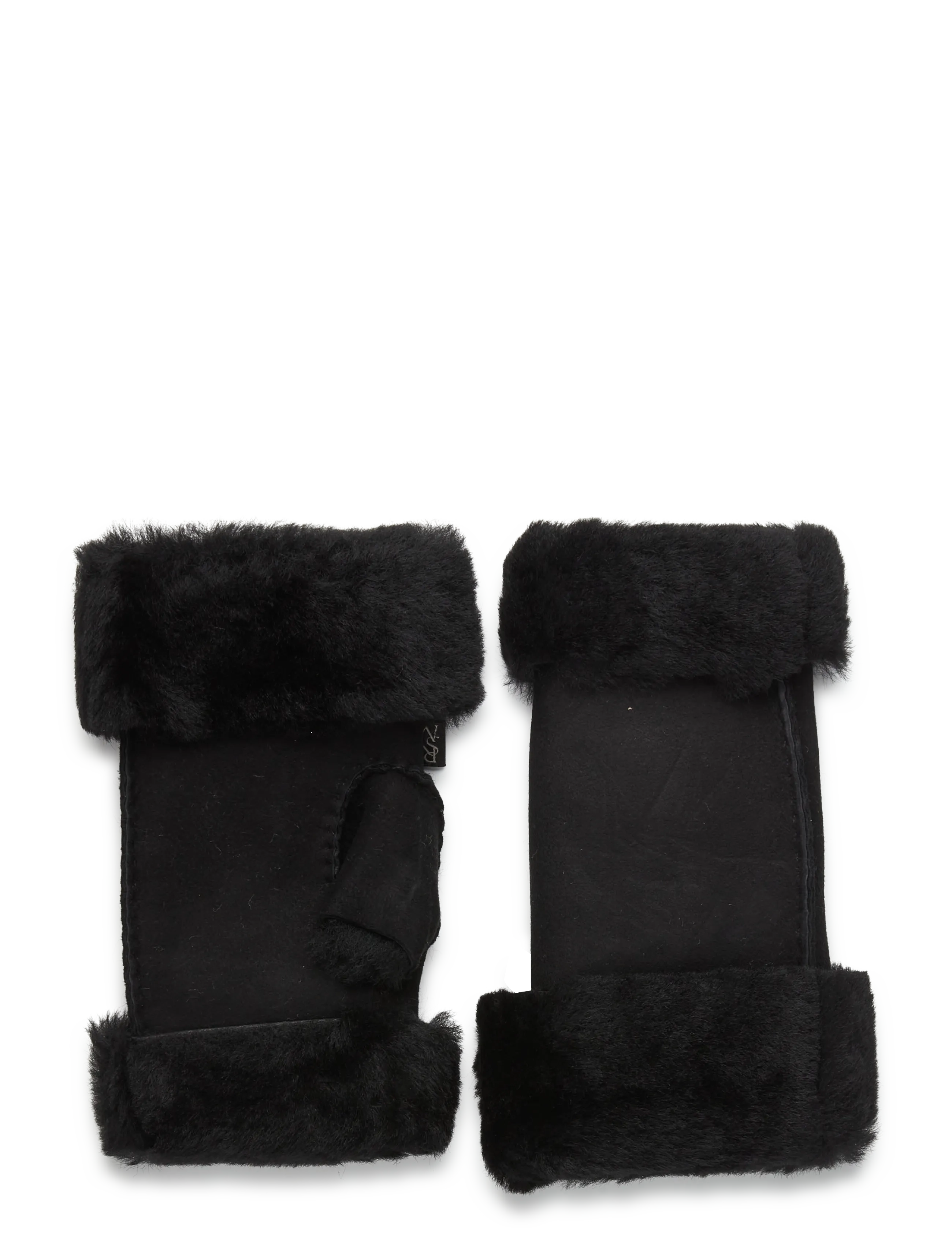 Rosemunde RHSydney Shearling Half Mittens - Accessories - BLACK / black