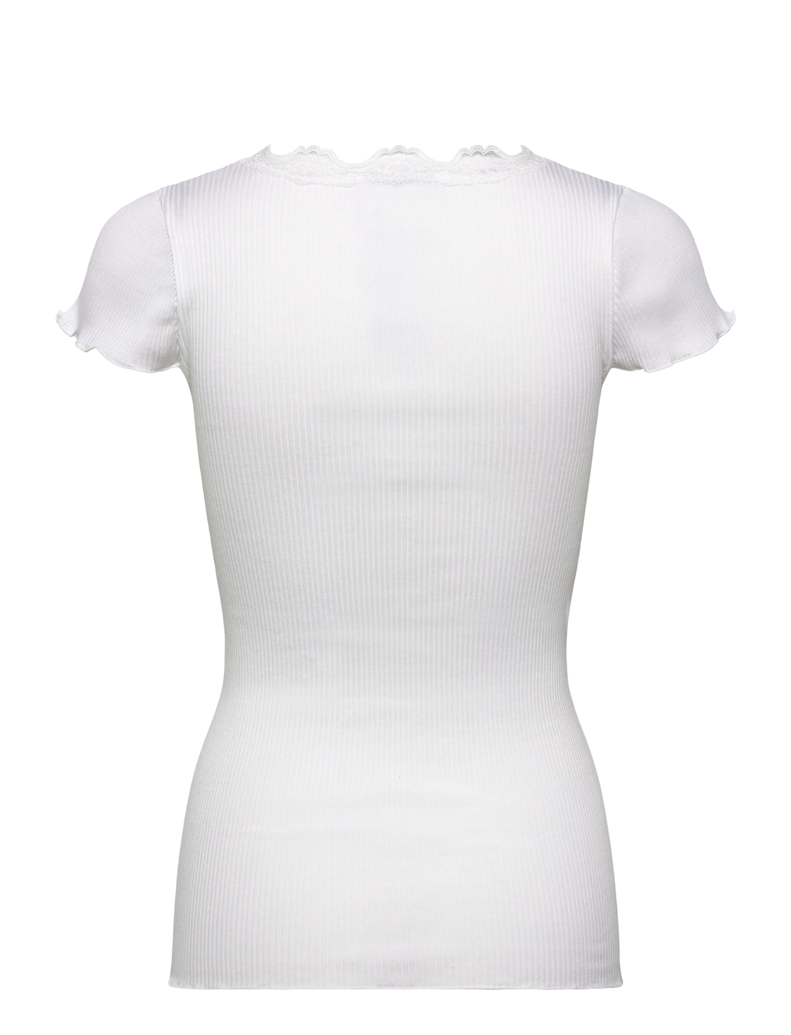 Rosemunde - RWBeatha Silk Capsleeve Button T-shirt - t-shirts - new white - 2