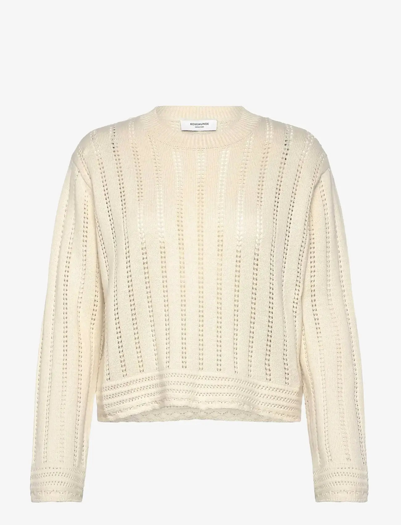 Rosemunde - RWEmilie LS O-neck Pullover - jumpers - turtledove - 0