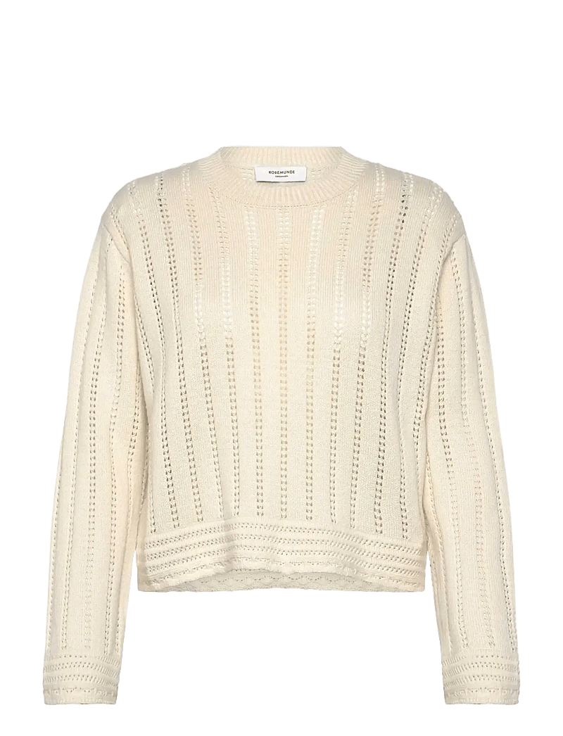 Rosemunde - RWEmilie LS O-neck Pullover - jumpers - turtledove - 0