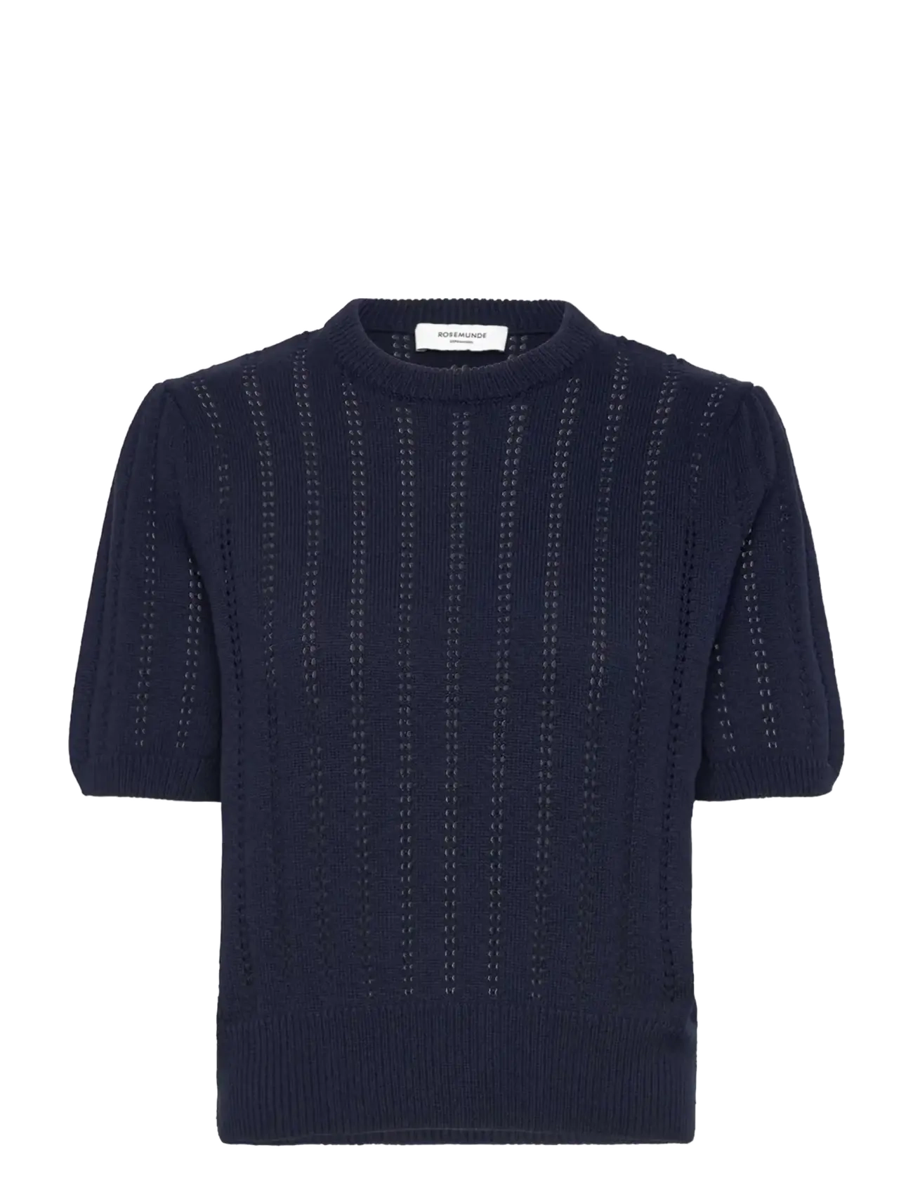 Rosemunde RWEmilie SS O-neck Pullover - Megztiniai - NAVY / navy