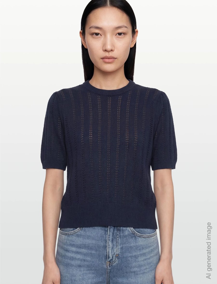 Rosemunde - RWEmilie SS O-neck Pullover - pullover - navy - 3