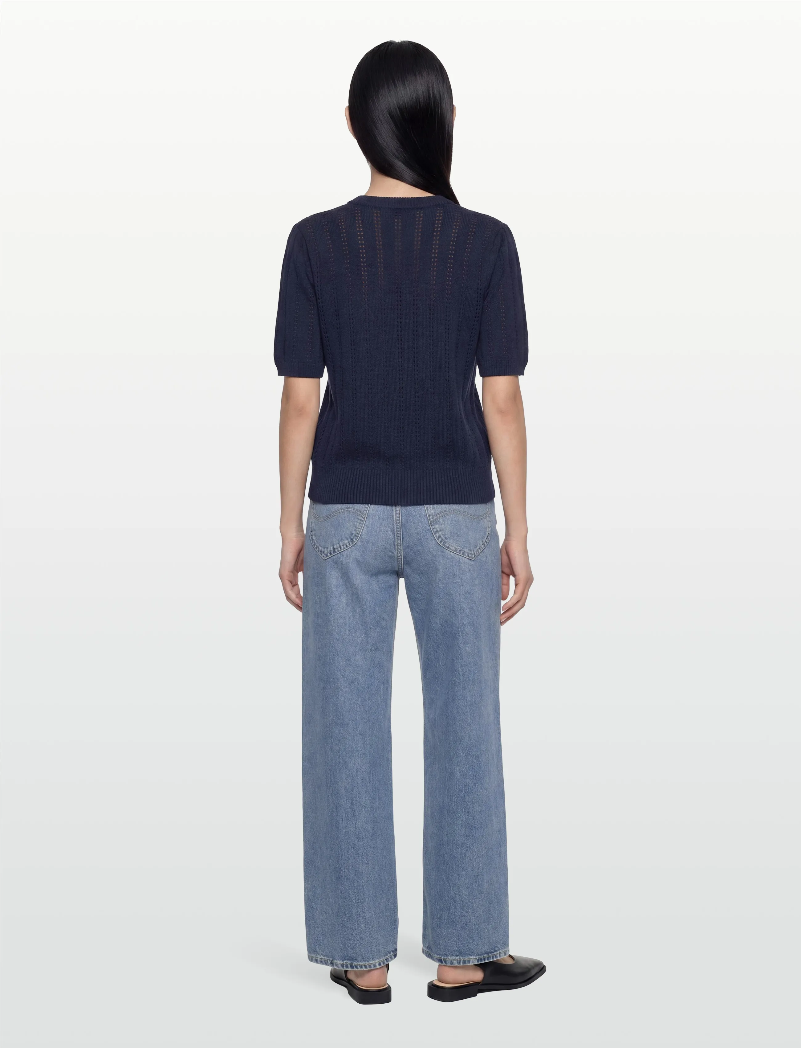 Rosemunde - RWEmilie SS O-neck Pullover - t-shirts - navy - 4