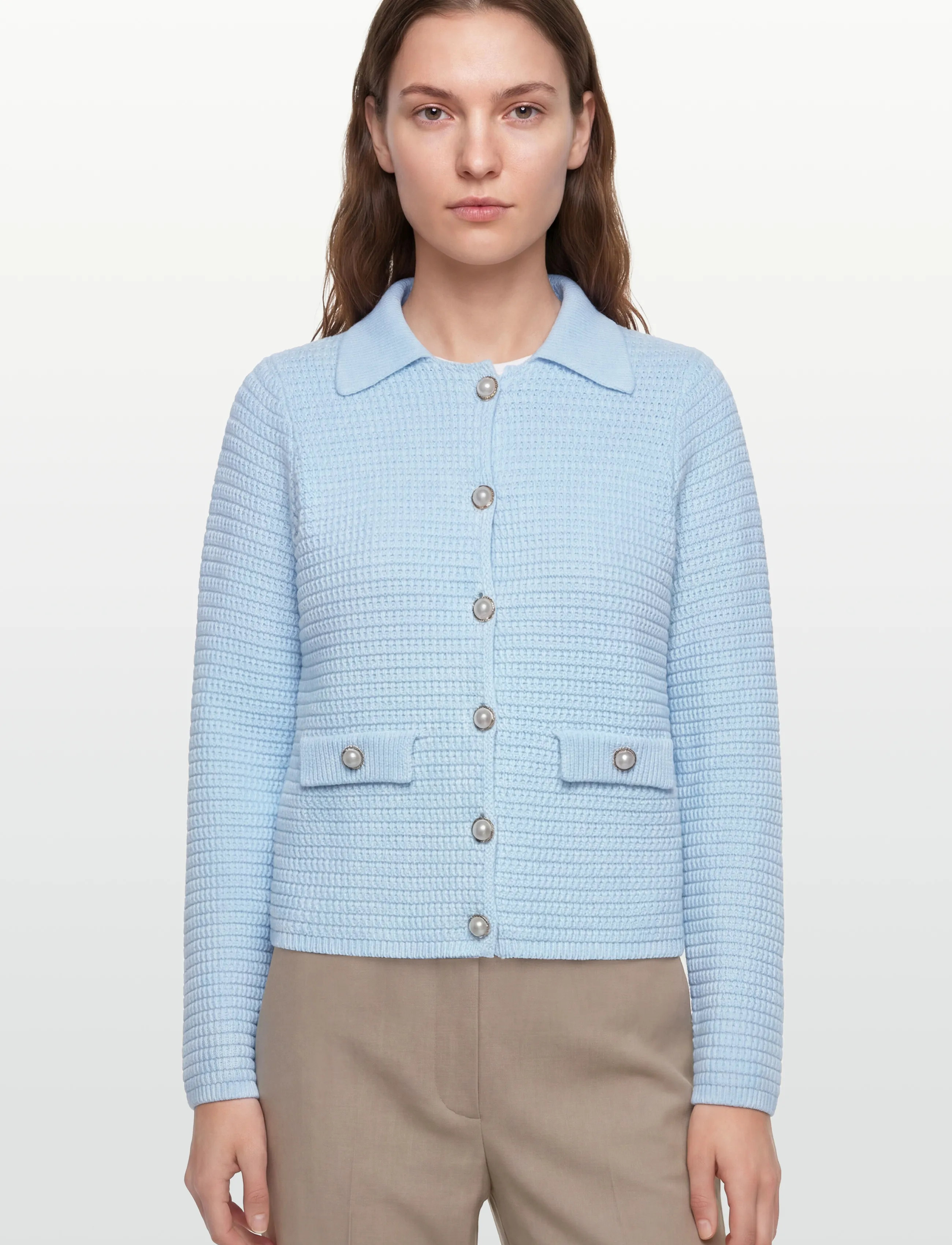 Rosemunde - RWEmilie LS Knit Jacket - frühlingsjacken - nantucket blue - 3