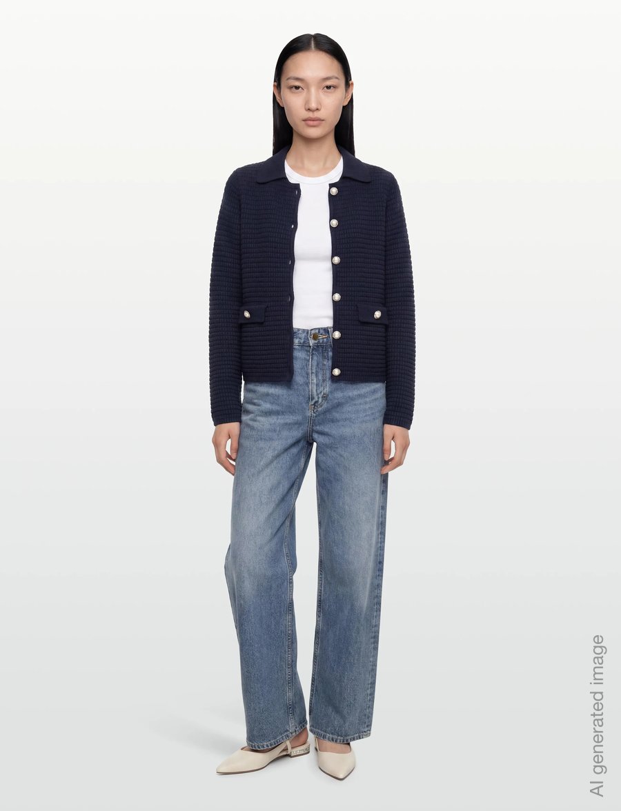 Rosemunde - RWEmilie LS Knit Jacket - leichte jacken - navy - 0