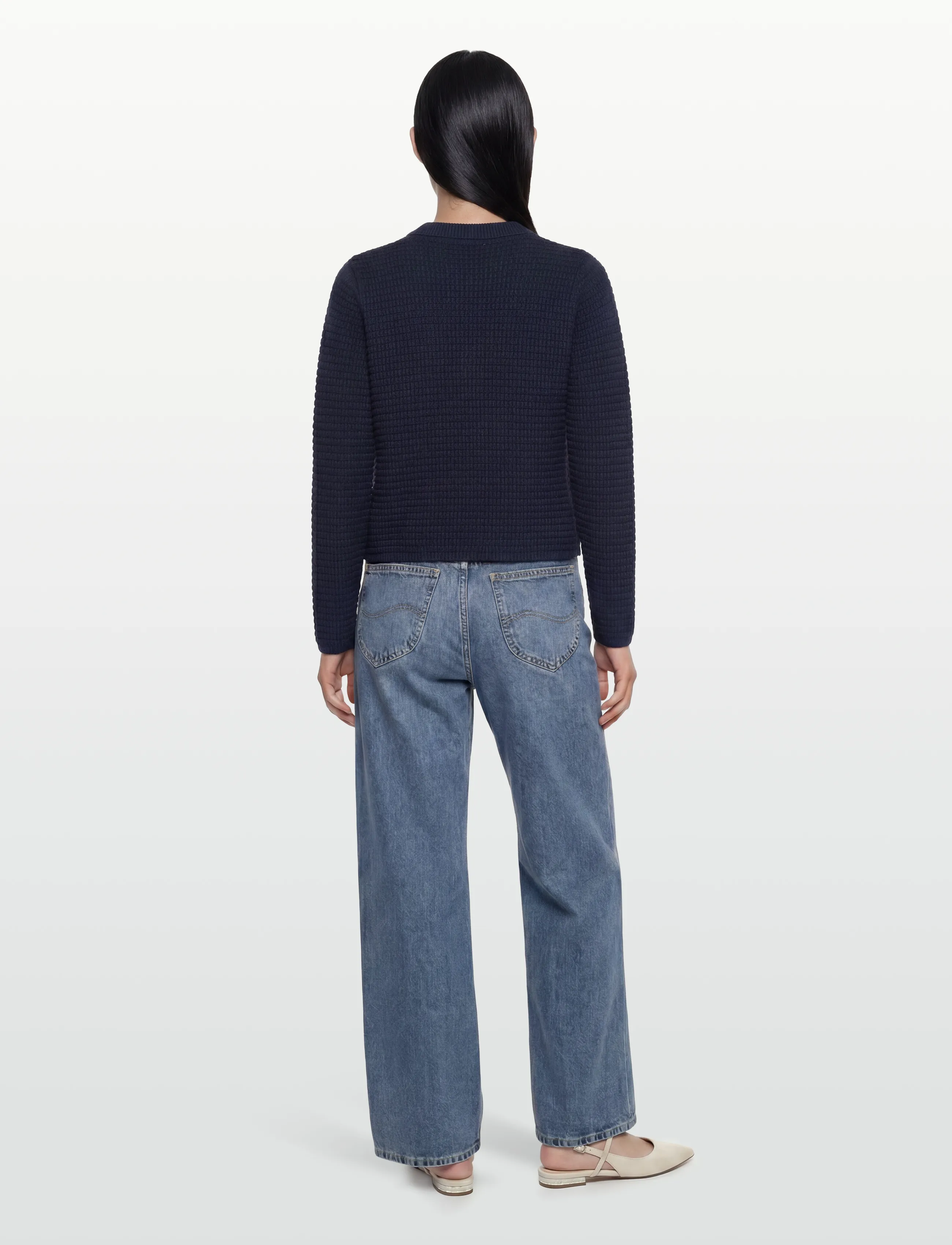 Rosemunde - RWEmilie LS Knit Jacket - overtøj - navy - 4