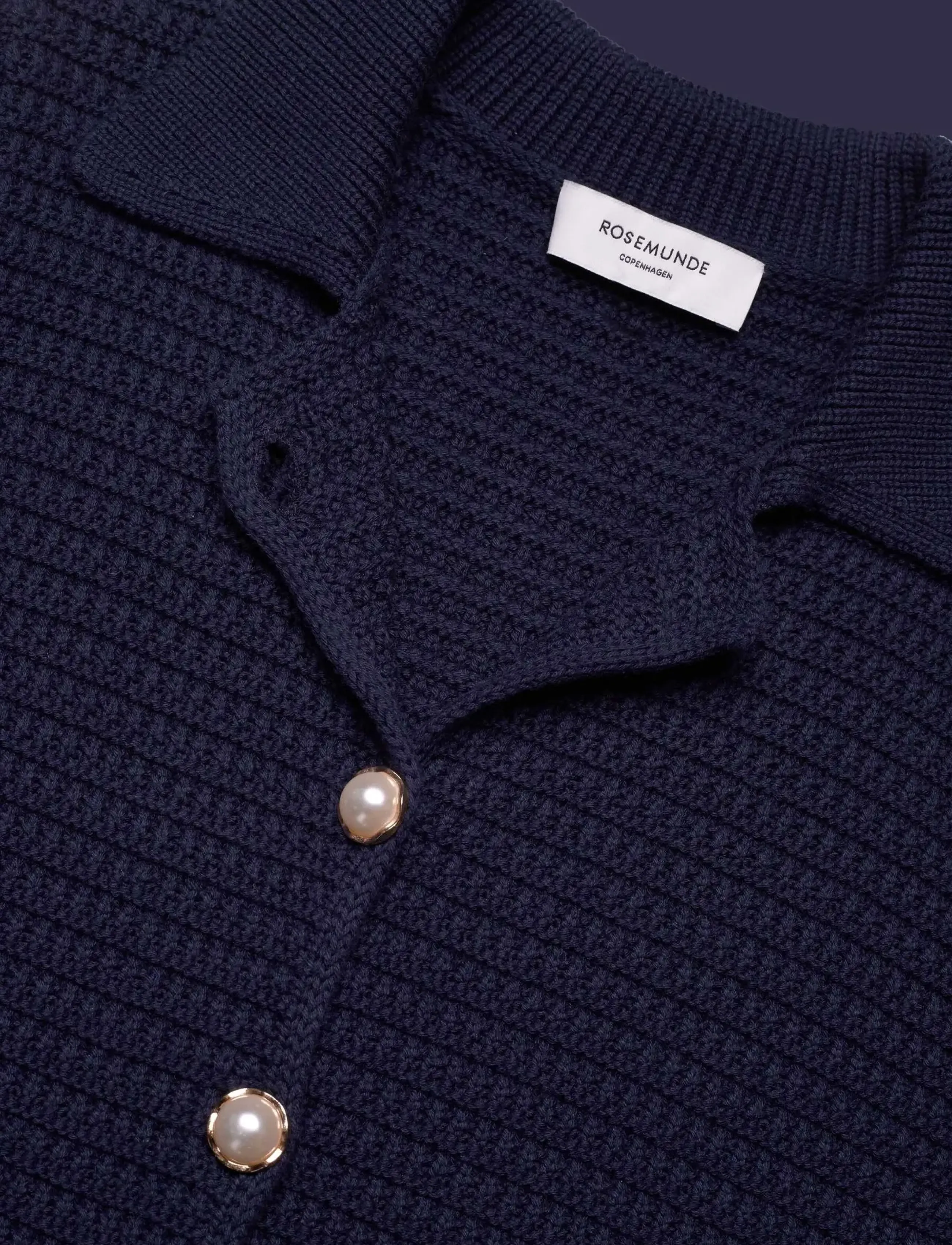 Rosemunde - RWEmilie LS Knit Jacket - overtøj - navy - 5