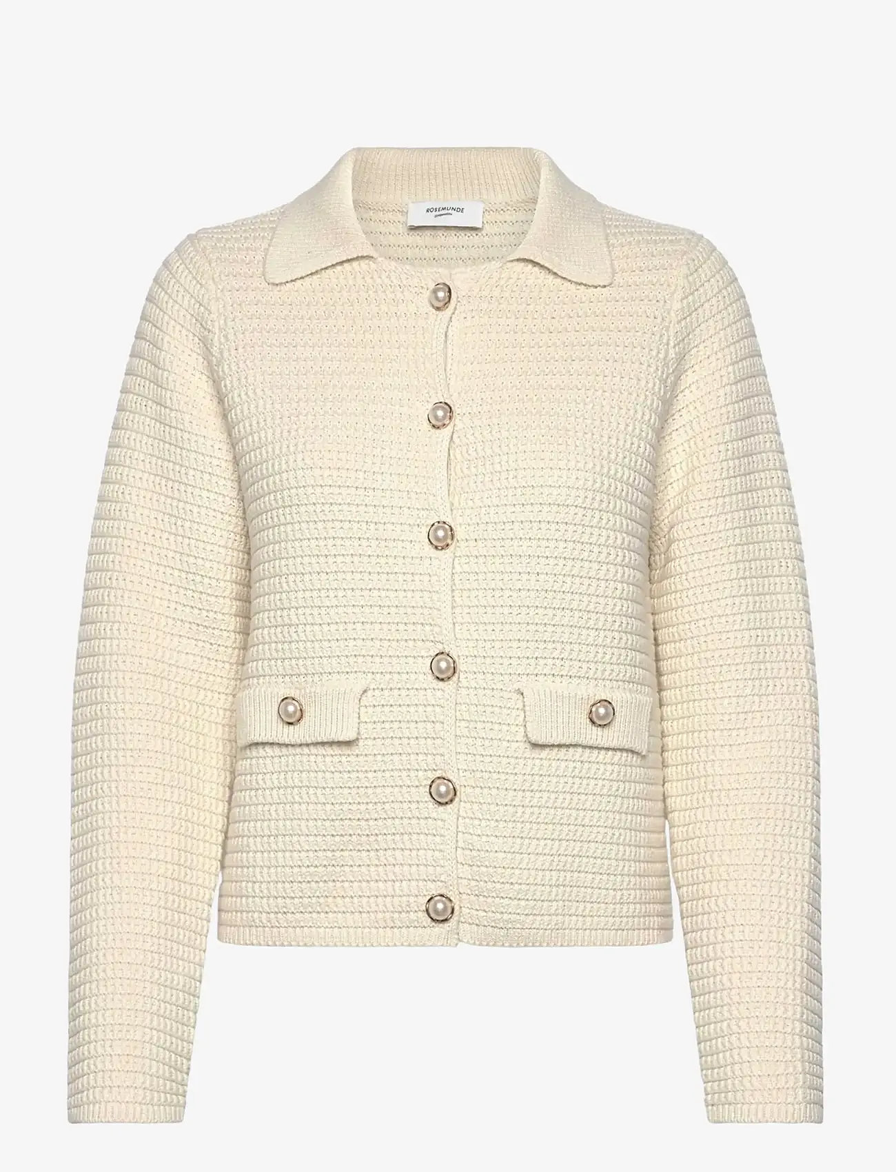 Rosemunde - RWEmilie LS Knit Jacket - forårsjakker - turtledove - 1